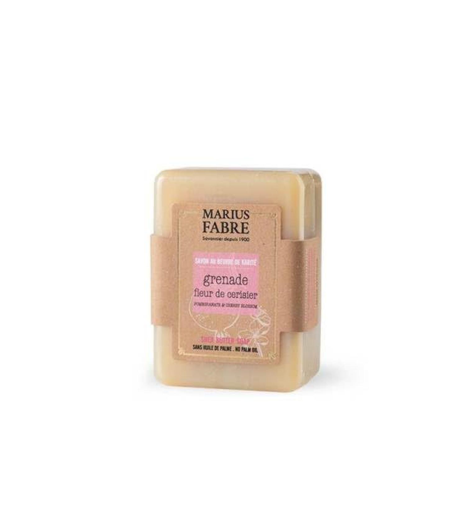 Marius Fabre Soap 100 g cherry blossom and pomegranate without palm well being