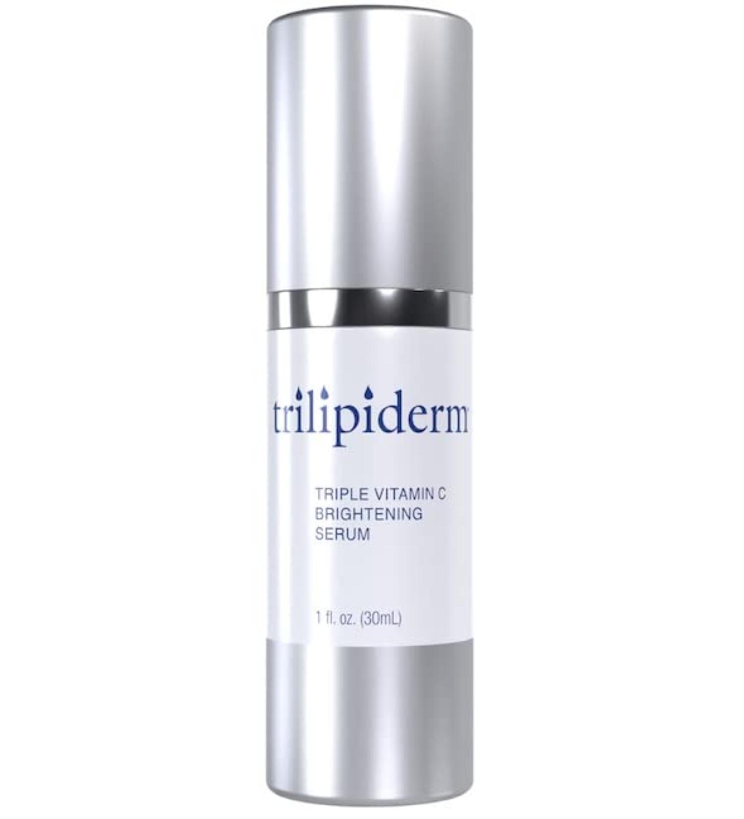Trilipiderm Triple Vitamin C Serum | Hyaluronic Acid & Gold | Anti-Aging Moisturizer for Skin Firming & Even Tone - Buy Online on GoSupps.com