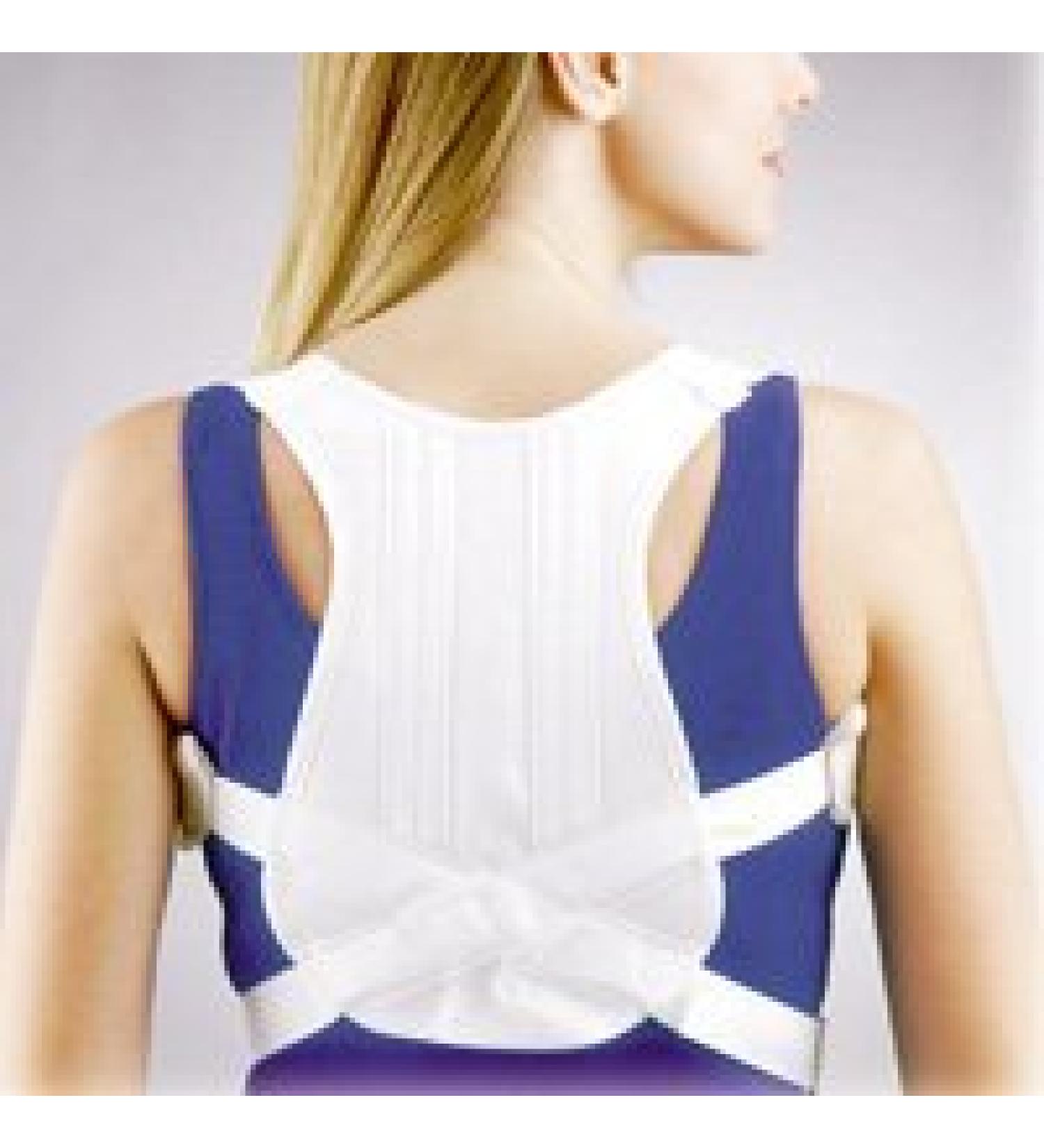 Fla 16-420SMSTD Posture Control Shoulder Brace White Small