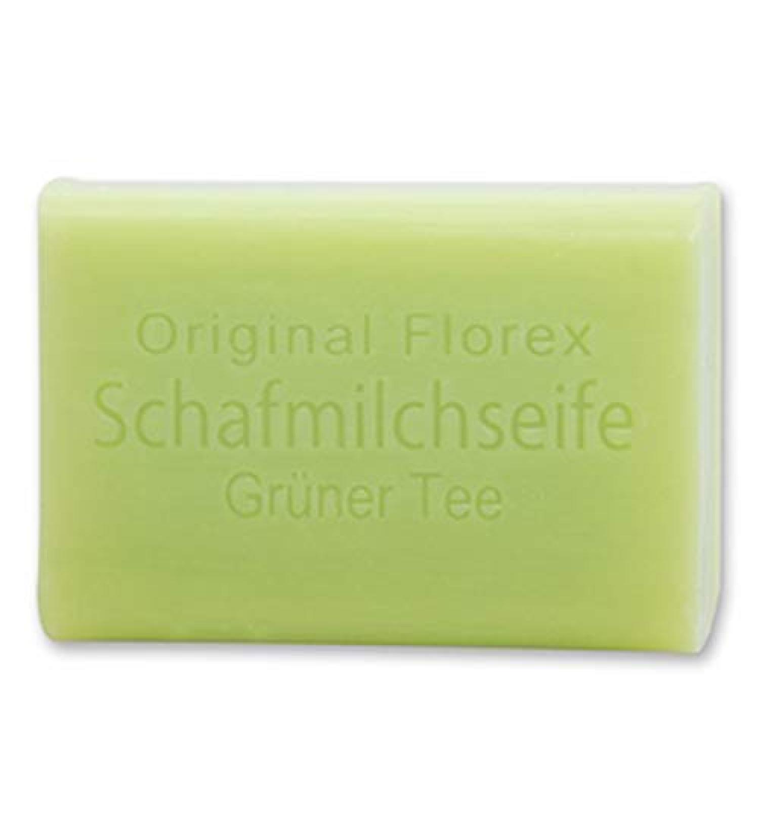 Florex GmbH Florex Sheep's Milk Soap Green Tea A mild and slightly fresh fragrance that invites relaxation 100 g
