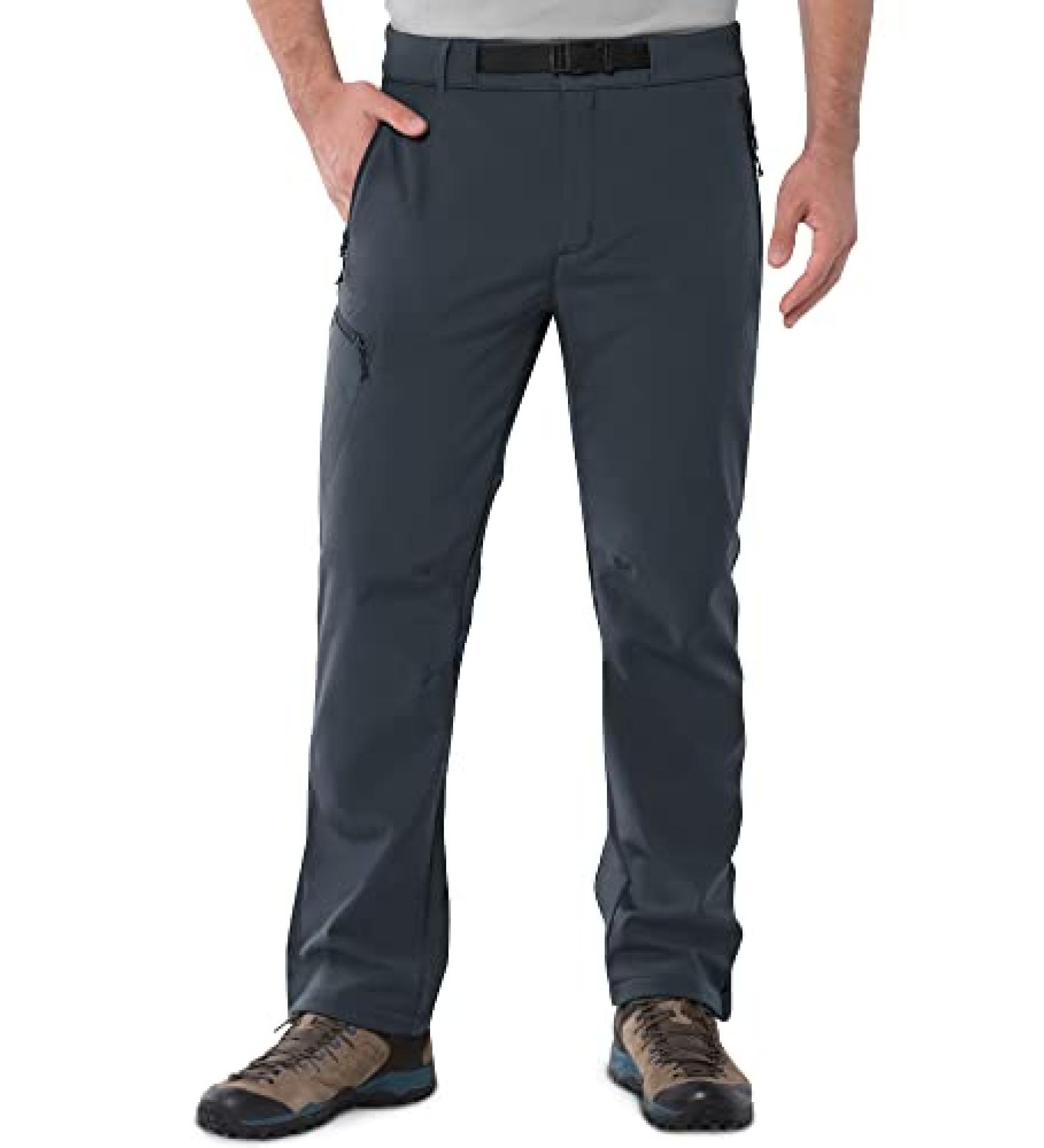 Outdoor Ventures Men's Fleece Lined Snow Pants - Waterproof & Windproof Ski/Winter Pants - Dark Grey - 34W x 32L - Buy Online on GoSupps.com