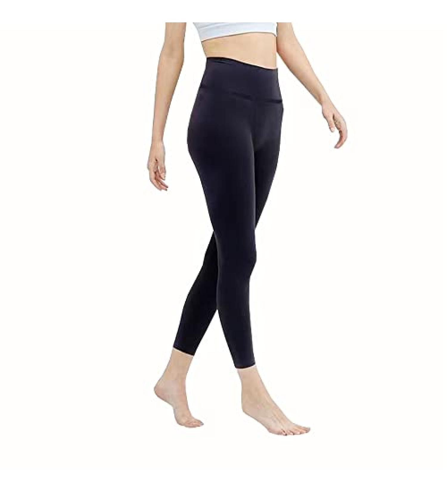 THEE BRON Girls Active Leggings with Pocket - Fast Dry Yoga Legging Pants | Black, Size Large - Buy Online on GoSupps.com