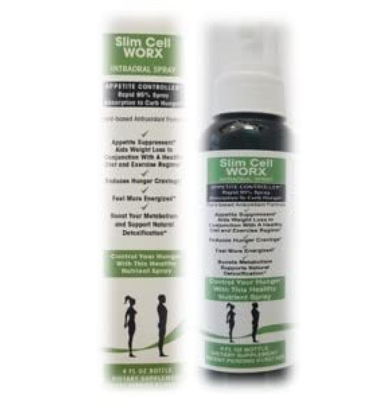 Slim Cell Worx Intraoral Spray - Helps Reduce Hunger - an Appetite Suppressant in a Spray - Buy Online on GoSupps.com