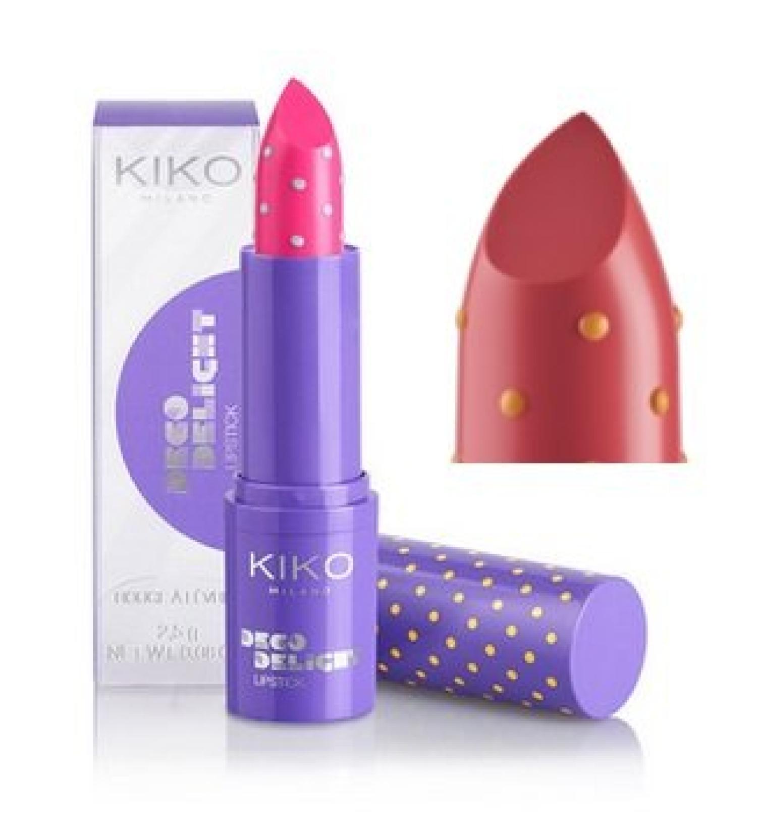 Kiko Milano Deco Delight Lipstick No. 03 Tropical Juice Contents: 2.5g Brillian lipstick with a wet effect for bright lips.Lipstick Lipstick