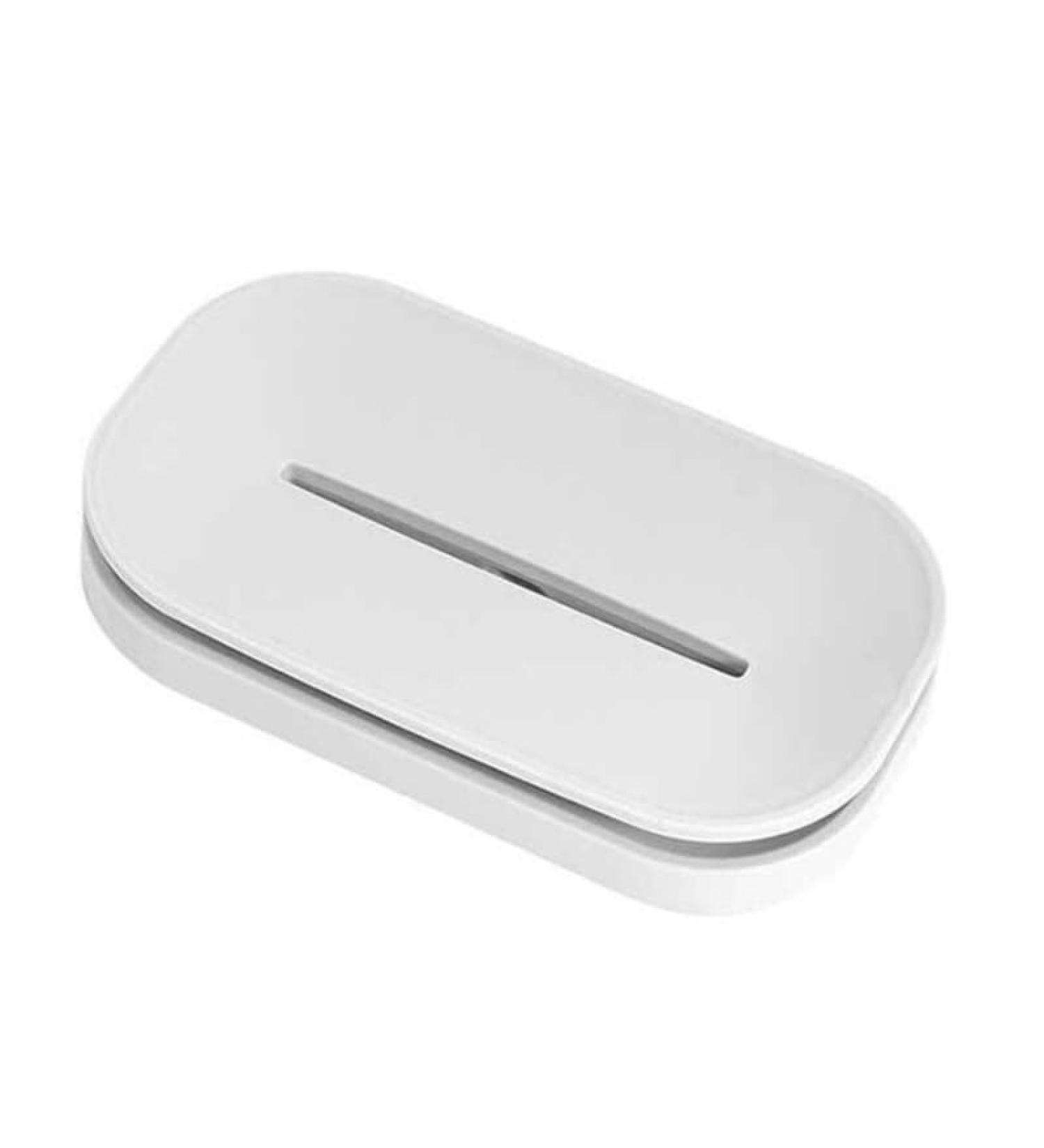 Multifunctional Soap Box - Drip Surface Slipproof Budget-Friendly Travel Container for Dorms - Light Gray - Buy Online on GoSupps.com