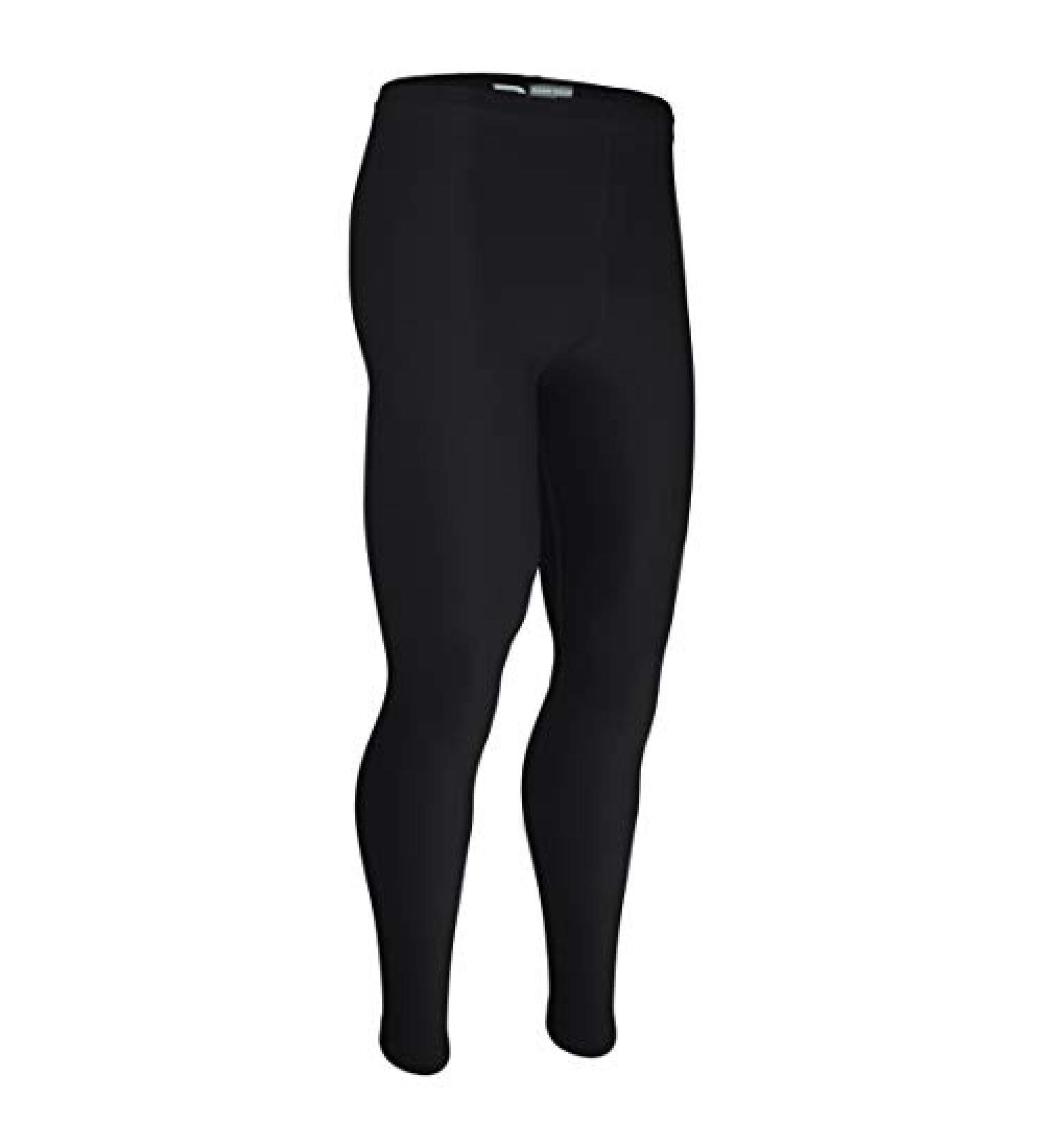 HT-112Y Youth Boy's and Girl's Compression Performance Ankle Length Tight (Youth LG, Black)