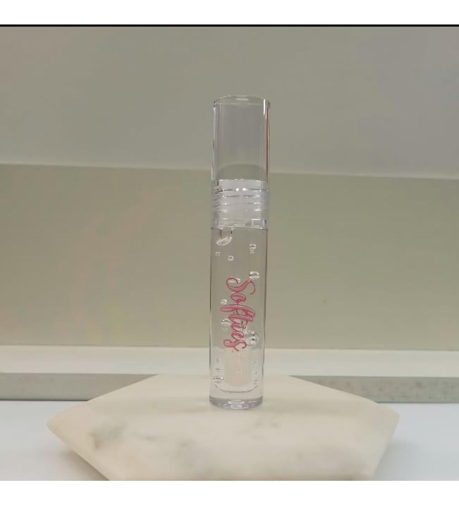 Lip Plumper - SOFTIES enhancers - in color red pink and clear (Crystal Kiss Plumper - CLEAR 1 oz)