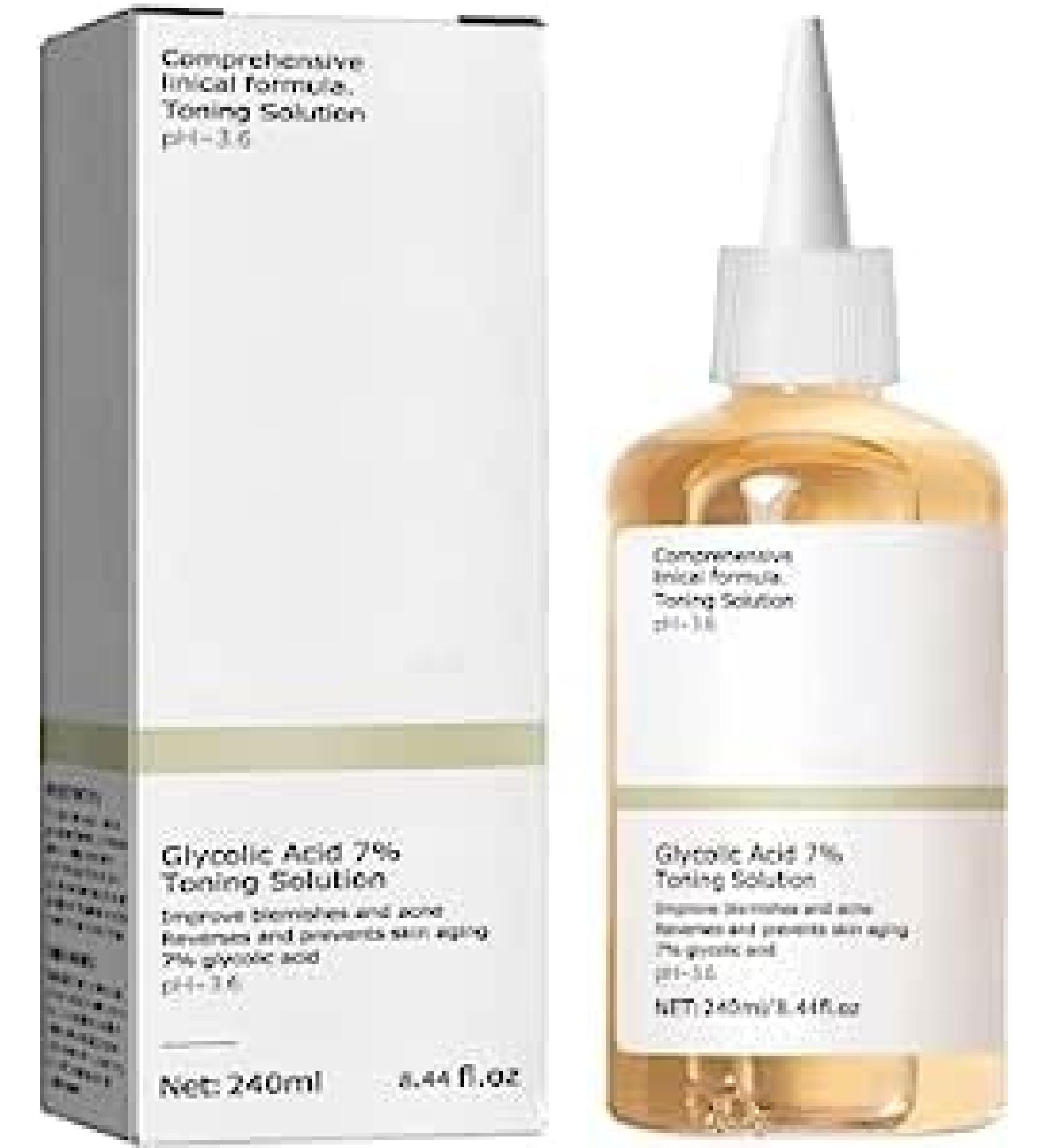 (Best Gifts) Glycolic Acid 7% Toner Glycolic Acid Toning Solution -100ml*1pcs - Buy Online on GoSupps.com