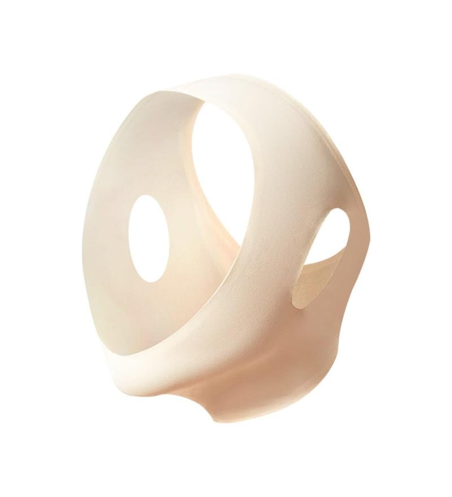 Anti-Wrinkle Face Slimming Mask & Compression Bandage - Chin Strap for a Youthful V-Line - Breathable & Thin Face Lift Support - Size Large Beige - Buy Online on GoSupps.com