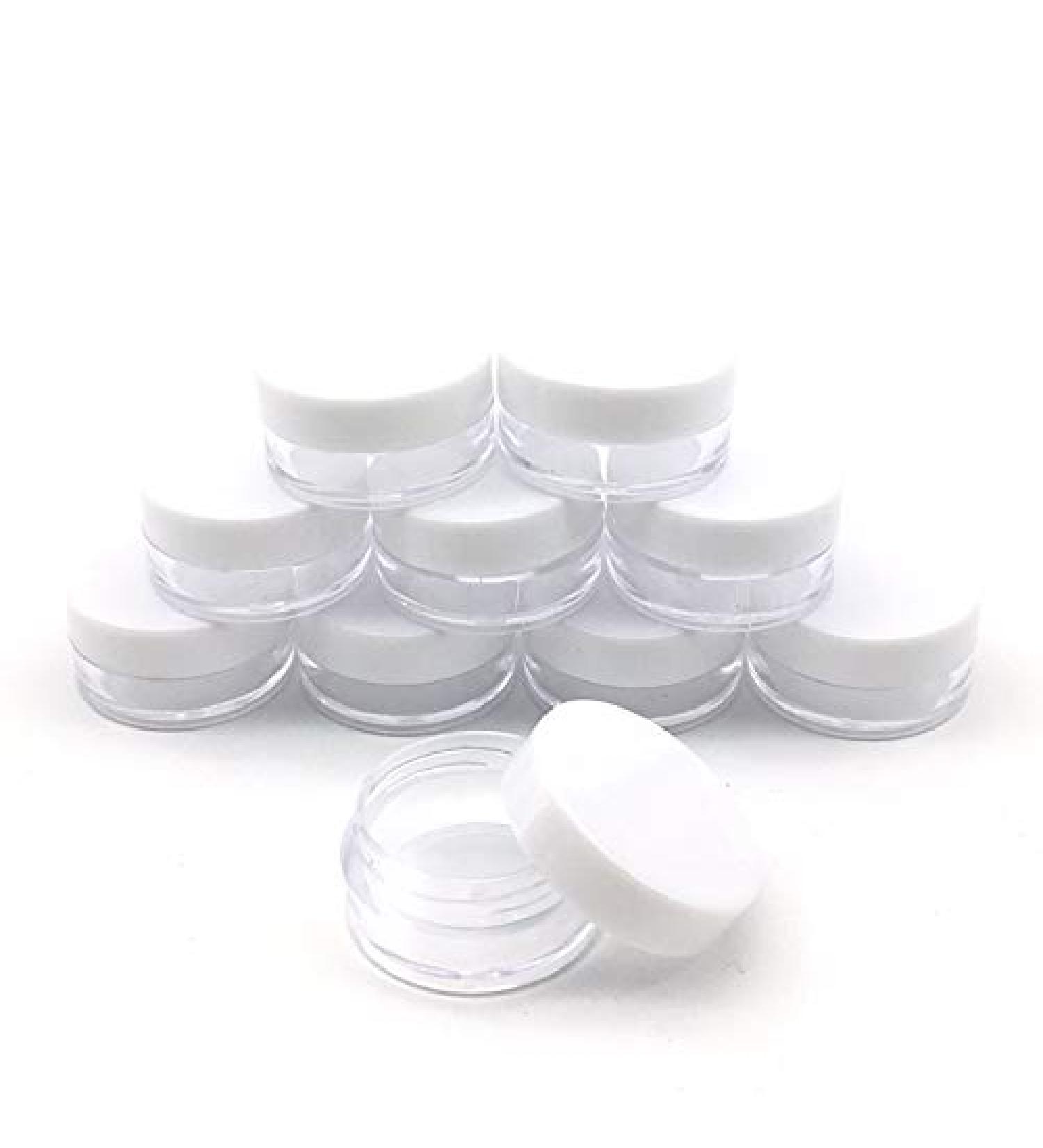 5 Pack 2g Empty Sample Jars with Lids - Ideal for Cream Lotion Oil Lip Balm & Pigments - Small Cosmetic Containers - Buy Online on GoSupps.com