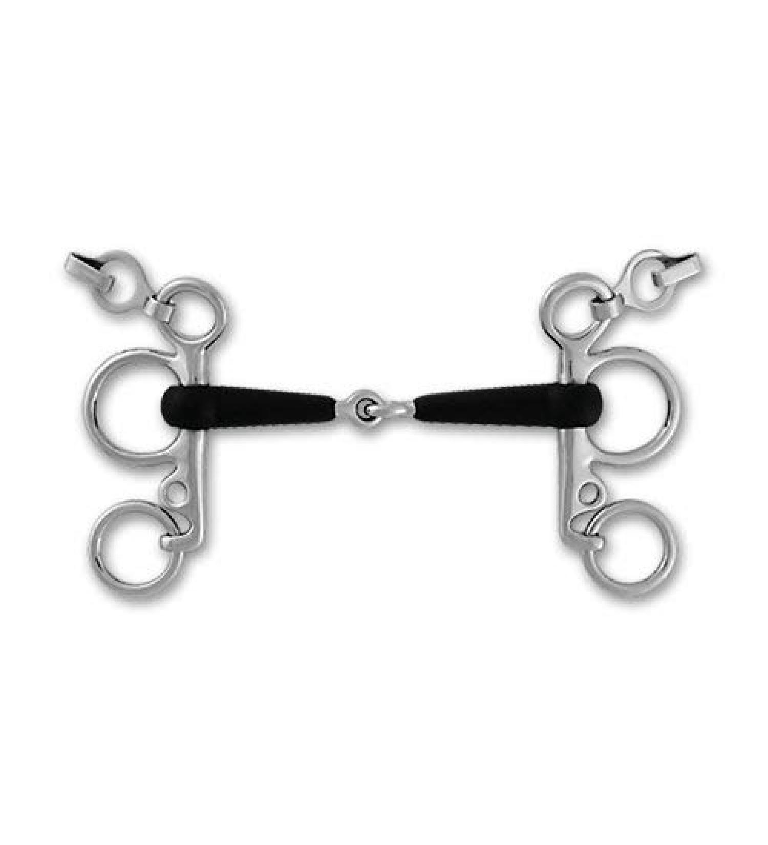 St bben bit 2242 Pelham rubberized single jointed 14.5 cm - 16 mm - rubber