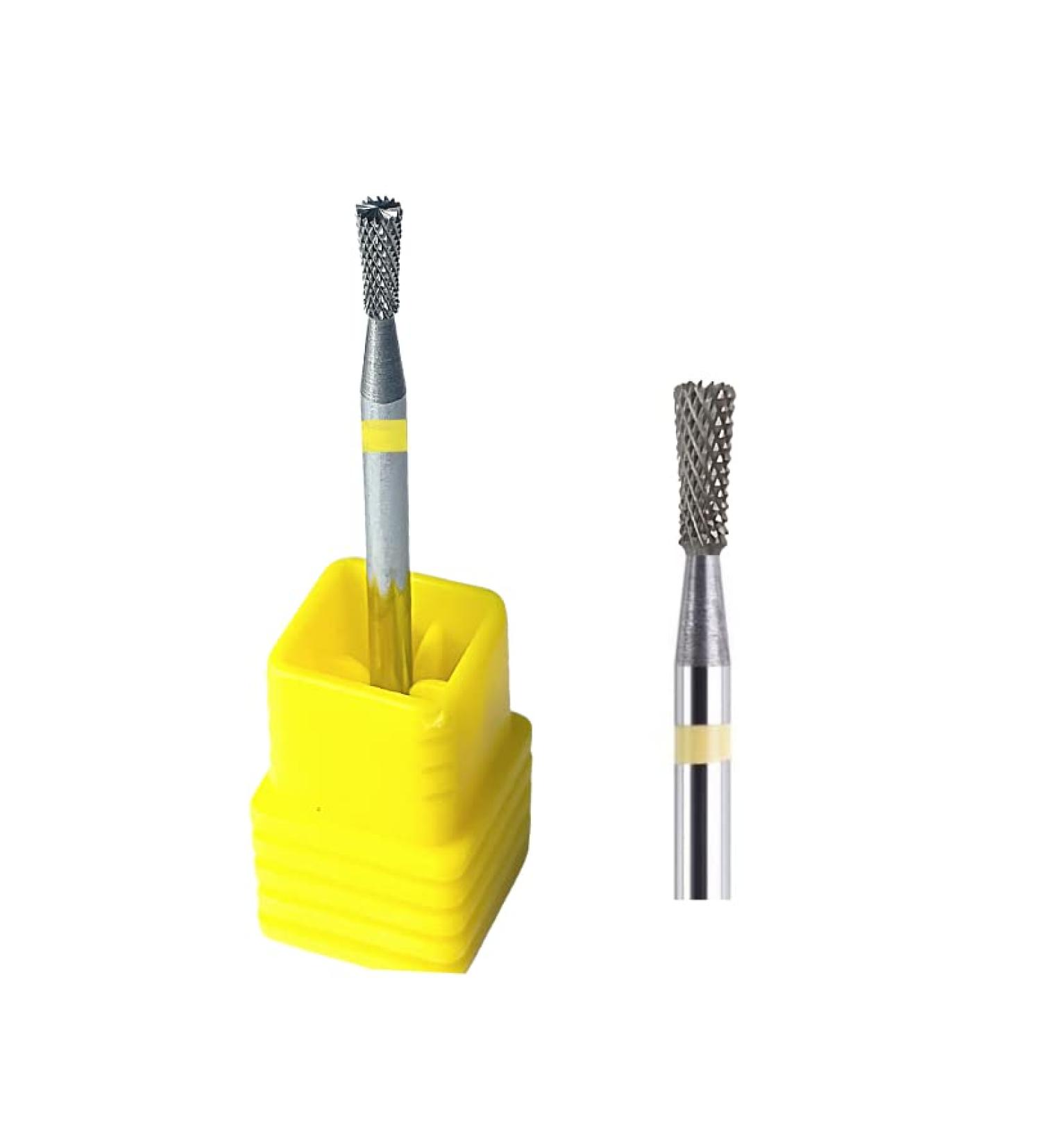 Natury Nails Tungsten Carbide Milling Cutter for Nail Wathes Cuticles Sculpted Nails Lathe Drill Bit (Super Fine Grit)