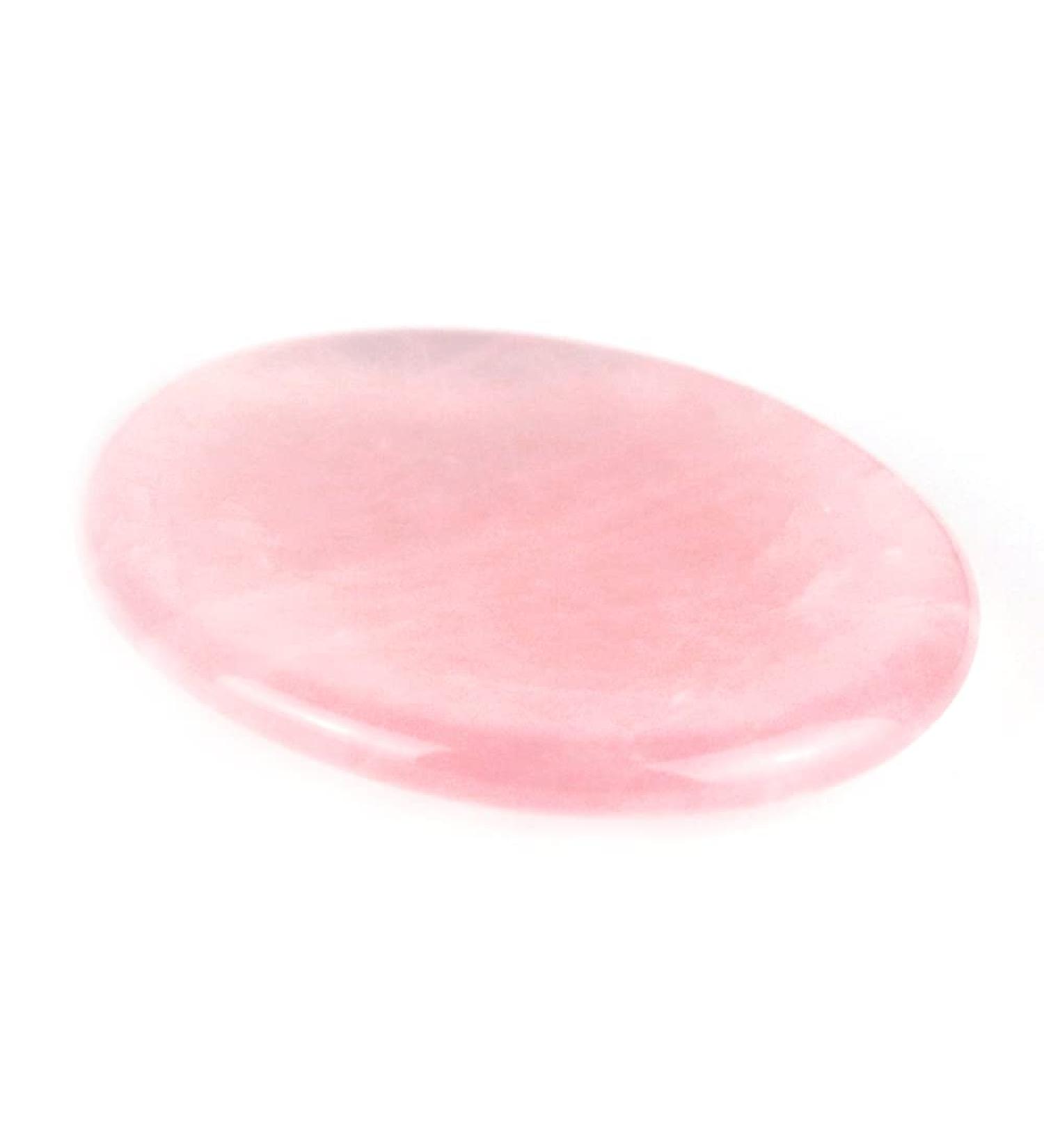 Ouubuuy | 100% Natural Rose Quartz Stones for Healing & Chakra | Relaxing Spirit Worry Stones | Best Crystals for Meditation - Buy Online on GoSupps.com