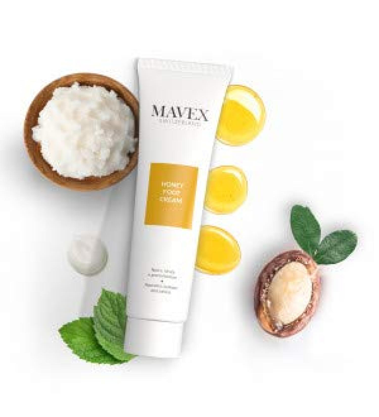 Buy MAVEX Honey Foot Cream | Moisturizing with Honey Argan Oil Shea Butter & Vitamin E - 100ml - International Shipping Available - Buy Online on GoSupps.com