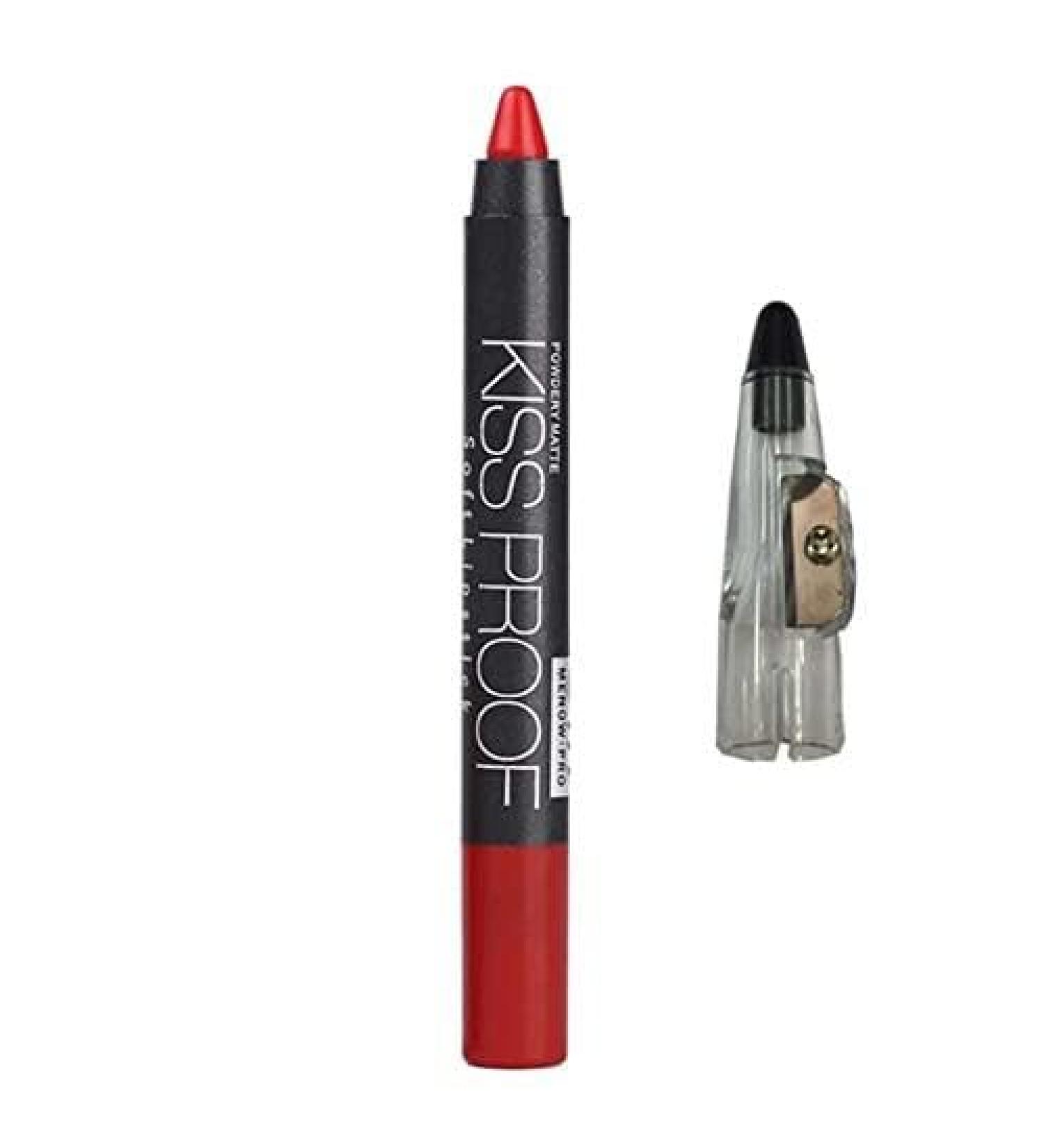 ZJchao MENOW Waterproof Lipstick Long-Lasting Glossy Moisturizing Cosmetic for a Charming Makeup Look 19 Colors (10 Large Reds)