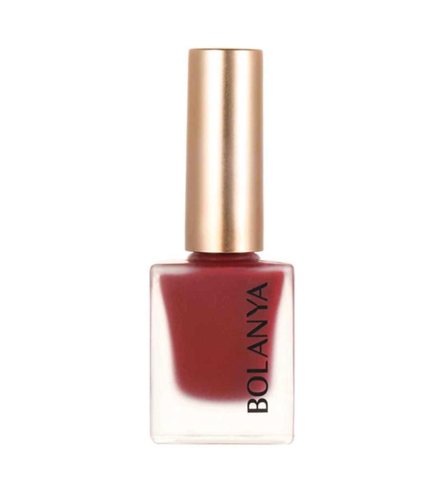 Cherry Red Matte Nail Polish: Long-Lasting & Quick-Drying Gel Formula - Odorless and Lamp-Free for Women - Buy Online on GoSupps.com