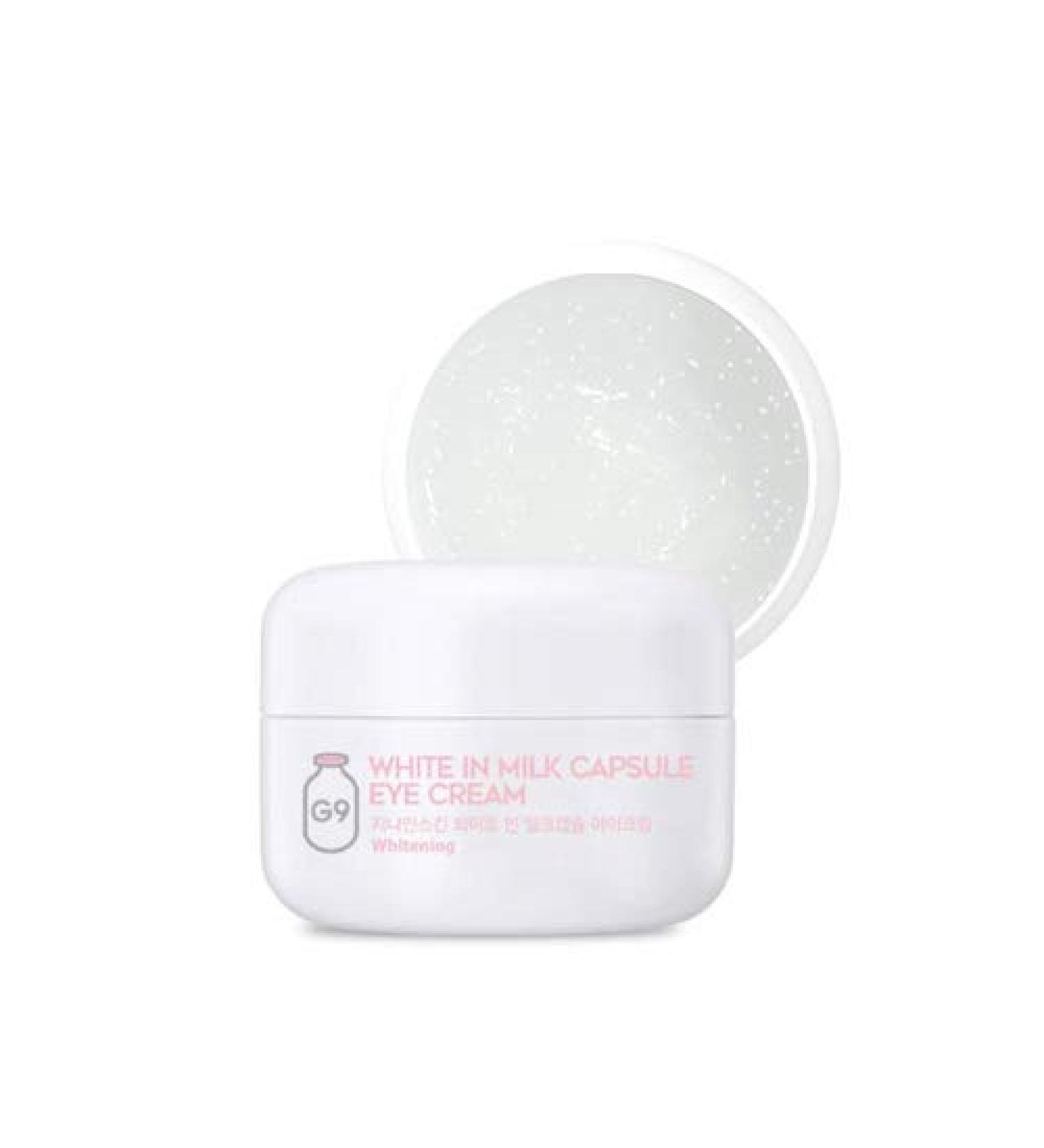 G9SKIN White In Milk Capsule Eye Cream 30g | Best Whitening Cream for Dark Circles Shop Internationally! - Buy Online on GoSupps.com