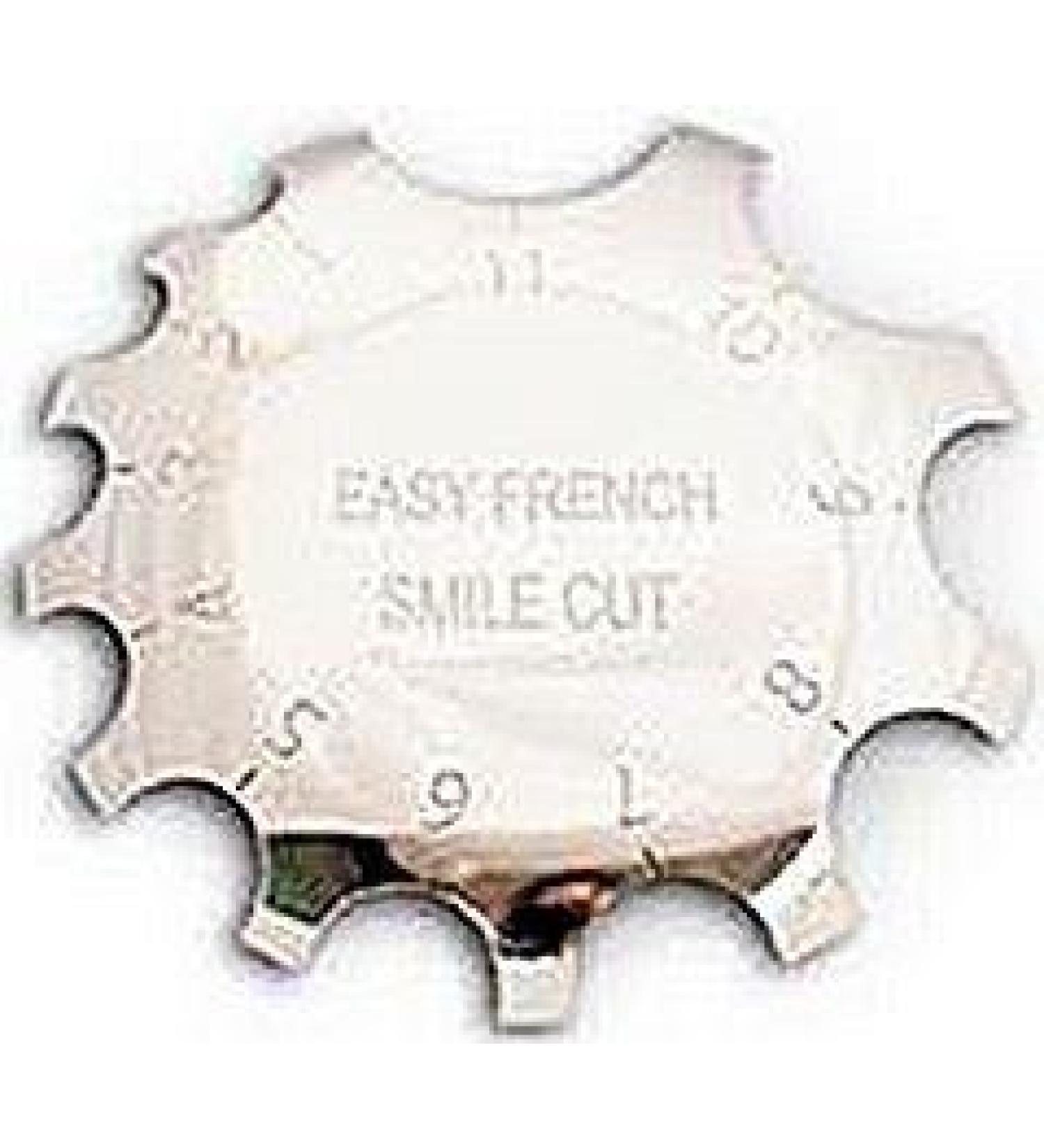 EASY-FRENCH"EASYF-02" Edge trimmer smile line template for acrylic modelling