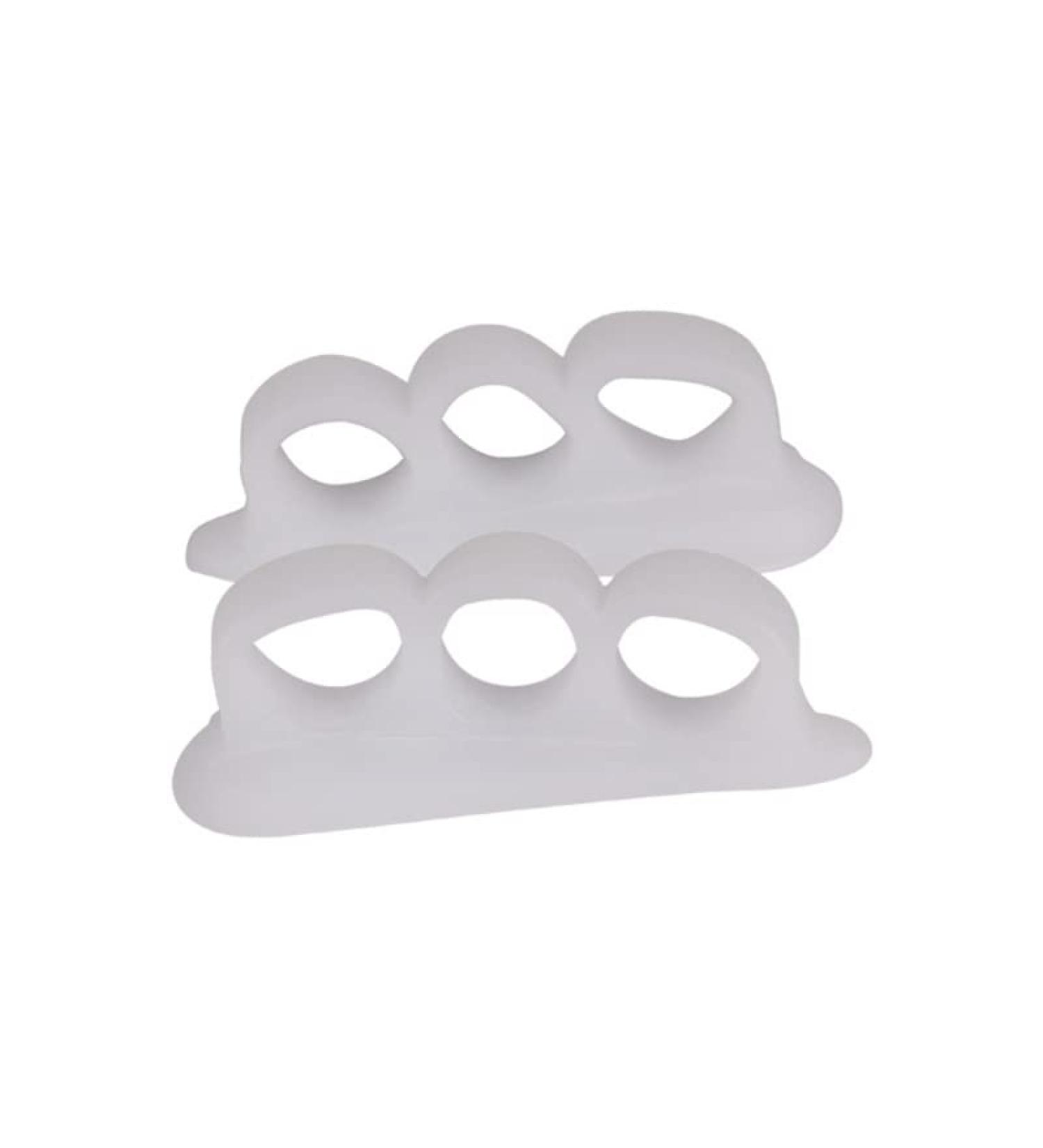 Ciwanning Toe Separator - Toe Corrector for Curled Toes & Blisters Relief - 1 Pair (White) - Buy Online on GoSupps.com