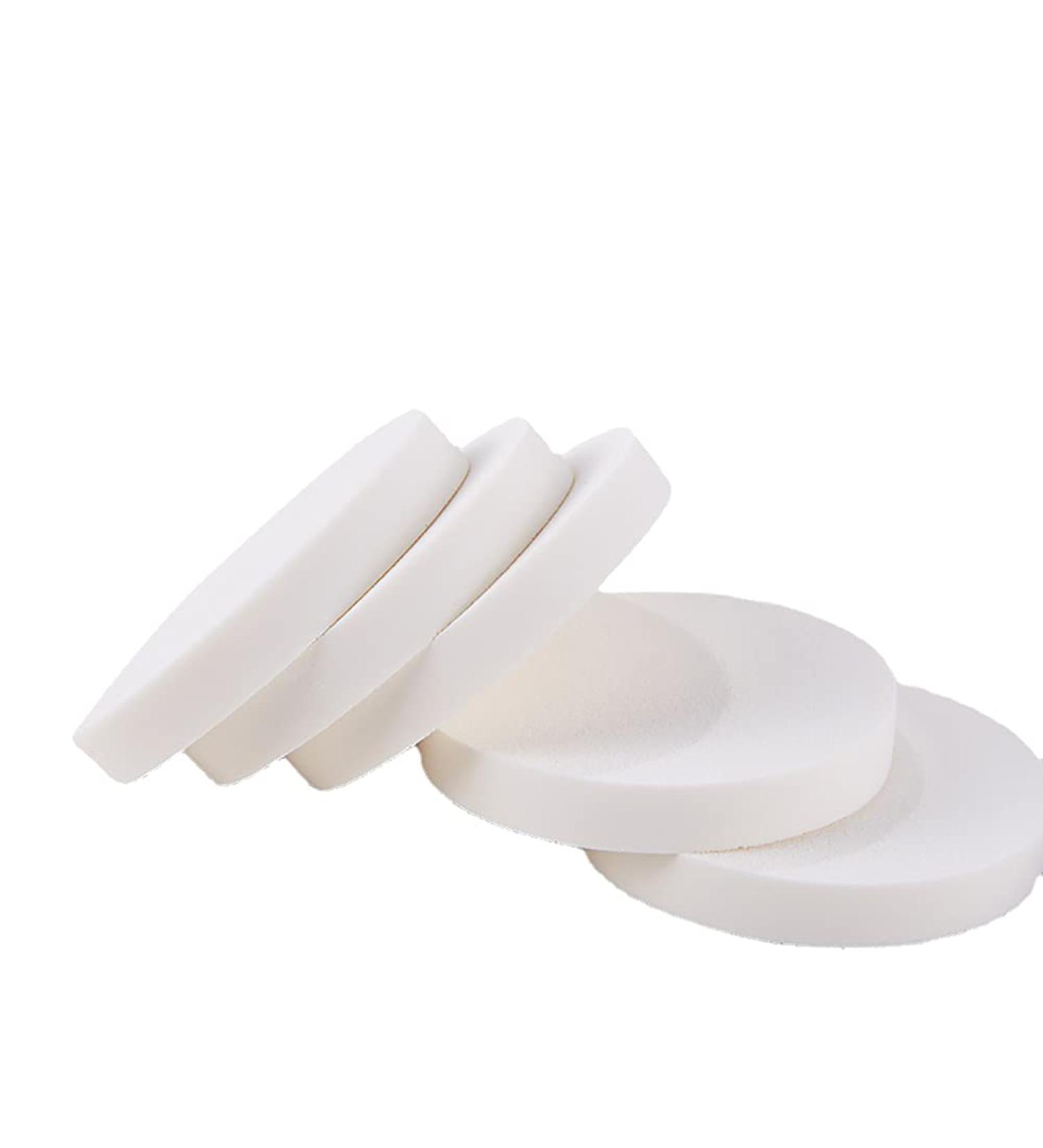 Uuyyeo 20 Round Makeup Sponges - Versatile Cosmetics Puffs for Primer & Powder | Wet & Dry Use | White & Opulent Garden - Buy Online on GoSupps.com