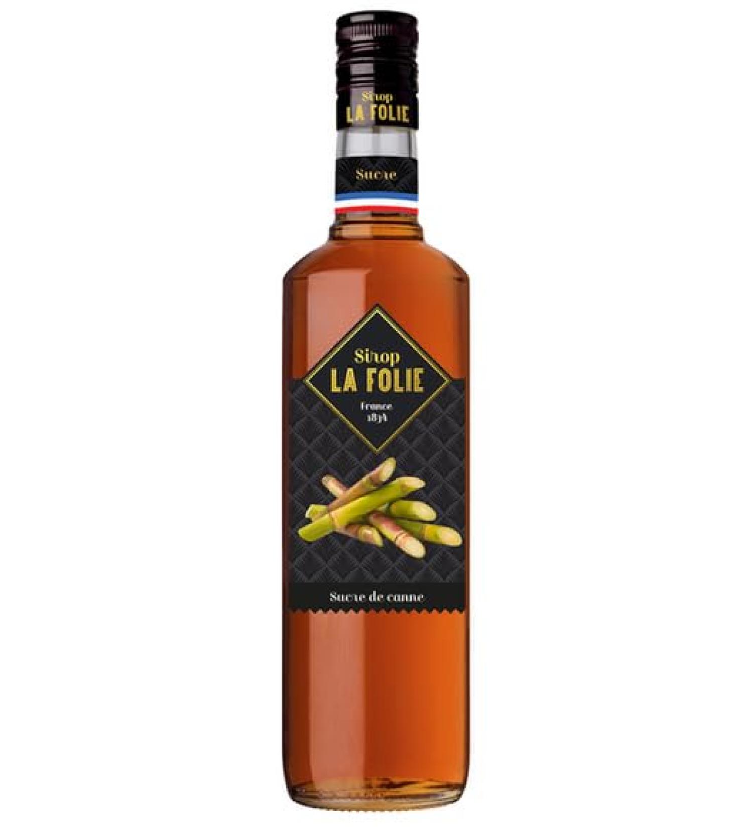 sirop LA FOLIE - Sucre de Canne Roux - 70 cl by COMBIER - SAUMUR