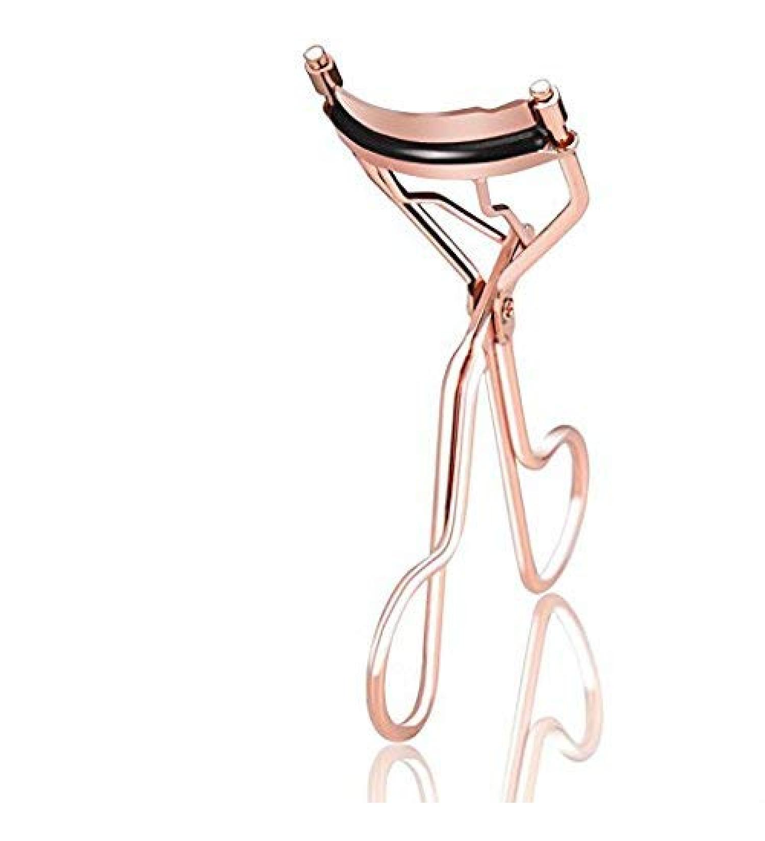 Eyelash Curler Electroplated Metal Lash Curler with Silicone Refill Pad Special Spring Makeup Curling Tool Creative and Exquisite Workmanship Attractive processing - Buy Online on GoSupps.com