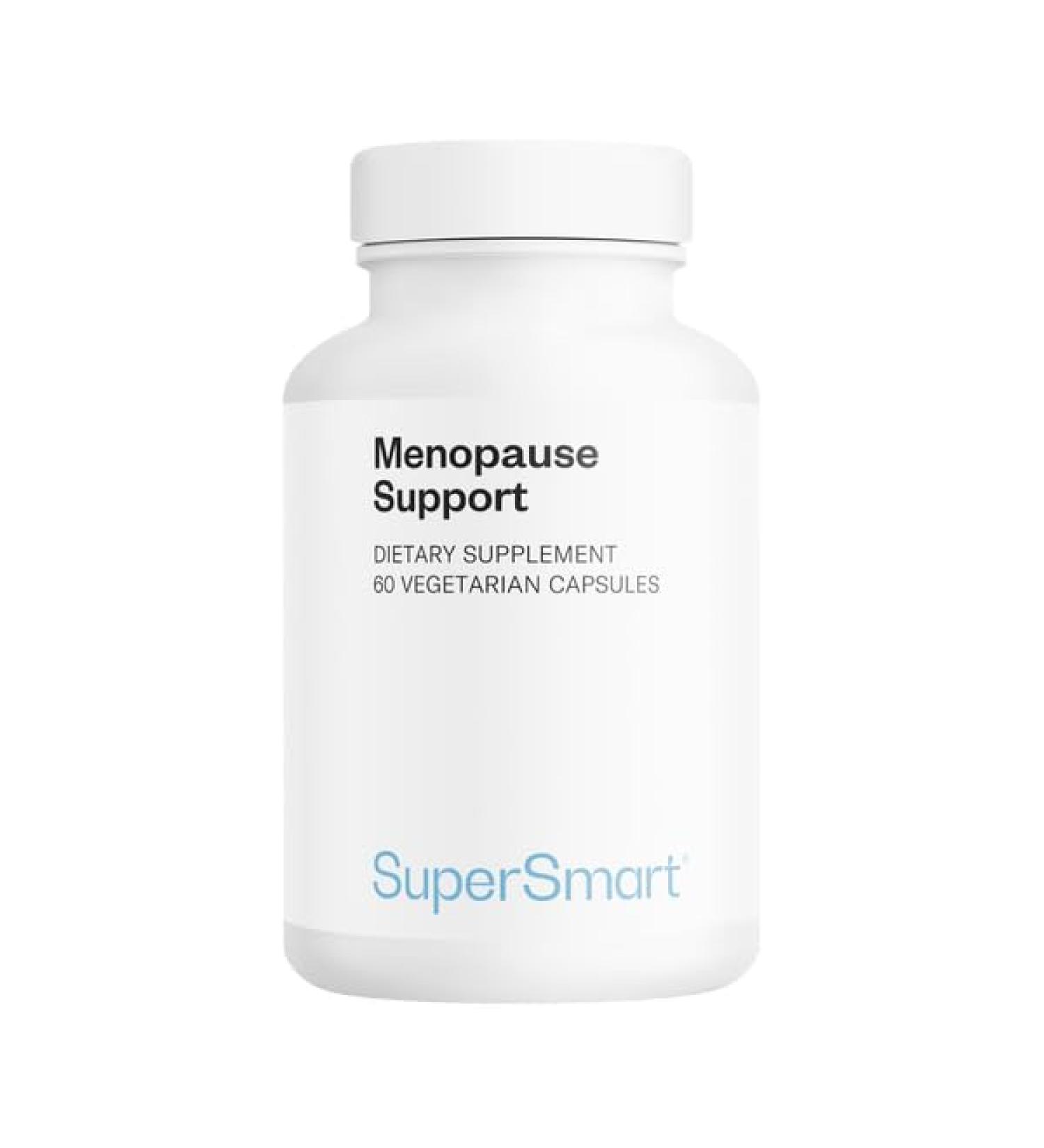 Menopause Support - Relieves Hot Flashes - Hormone Balance - Actaea Racemosa Fenugreek and Vitamins B6 and D3 - 60 Vegetarian Capsules - Vegetarian - SuperSmart - Buy Online on GoSupps.com