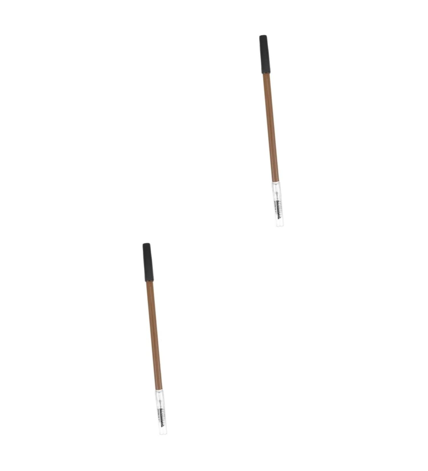 TOVINANNA 2pcs Eyebrow Pencil Eyebrow Pen Wood Brow Pencil Makeup Brow Pencil Miss Double Head 1 count (Pack of 1) Coffeex2pcs - Buy Online on GoSupps.com