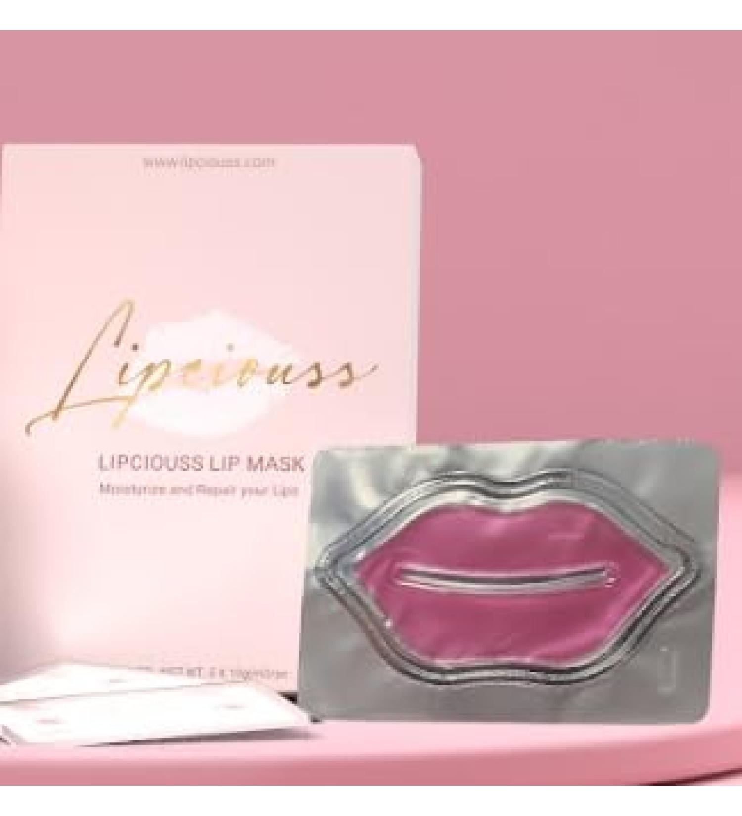 Lip Mask by Lipciouss - Hydration & Rejuvenation for Dry & Chapped Lips with Collagen 5 Count (Pack of 1)