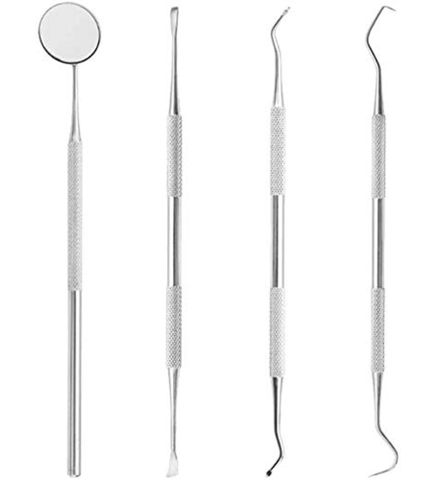 NSKI 4 PCS ONE Set with Oral Tartar Calculus Plaque Remover Tooth Scraper Mouth Mirror & Scaler by Nski - Buy Online on GoSupps.com