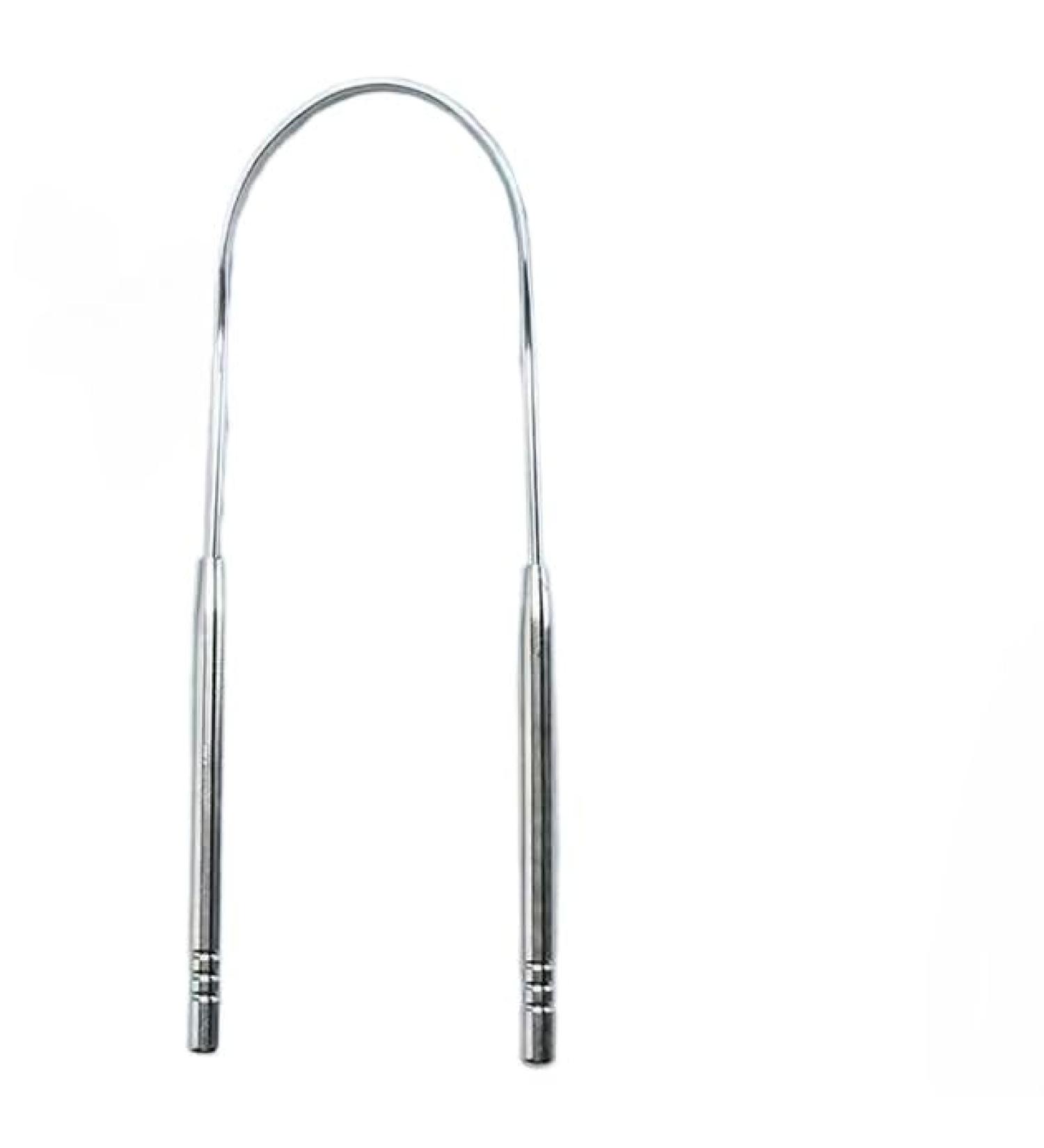 Stainless Steel Tongue Scraper | Fight Bad Breath Easy Oral Care for Fresh Breath | Travel Essential for Adults - Buy Online on GoSupps.com