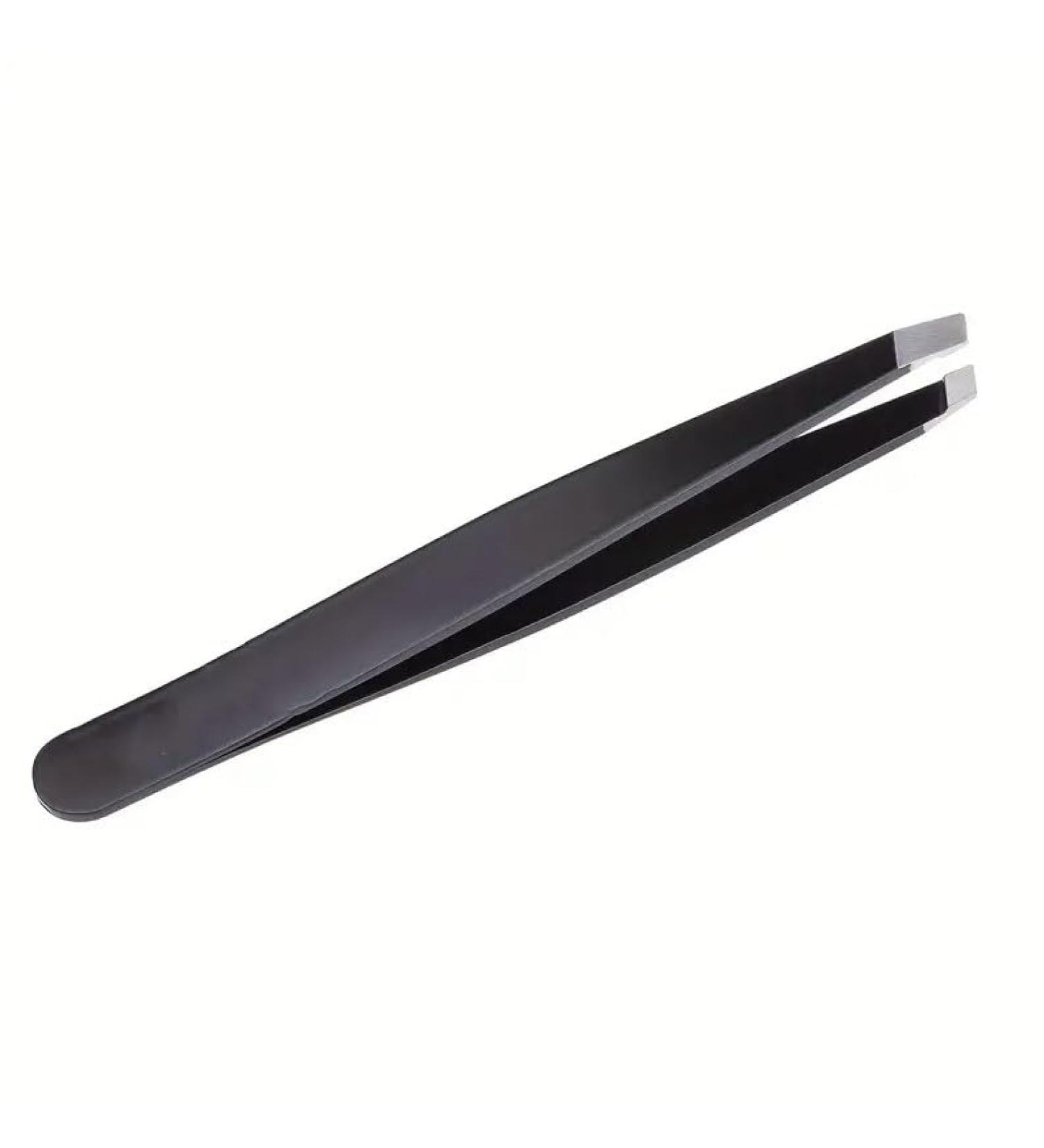 Tweezers for Precise Hair Removal and Shaping - Black Stainless Steel - Buy Online on GoSupps.com