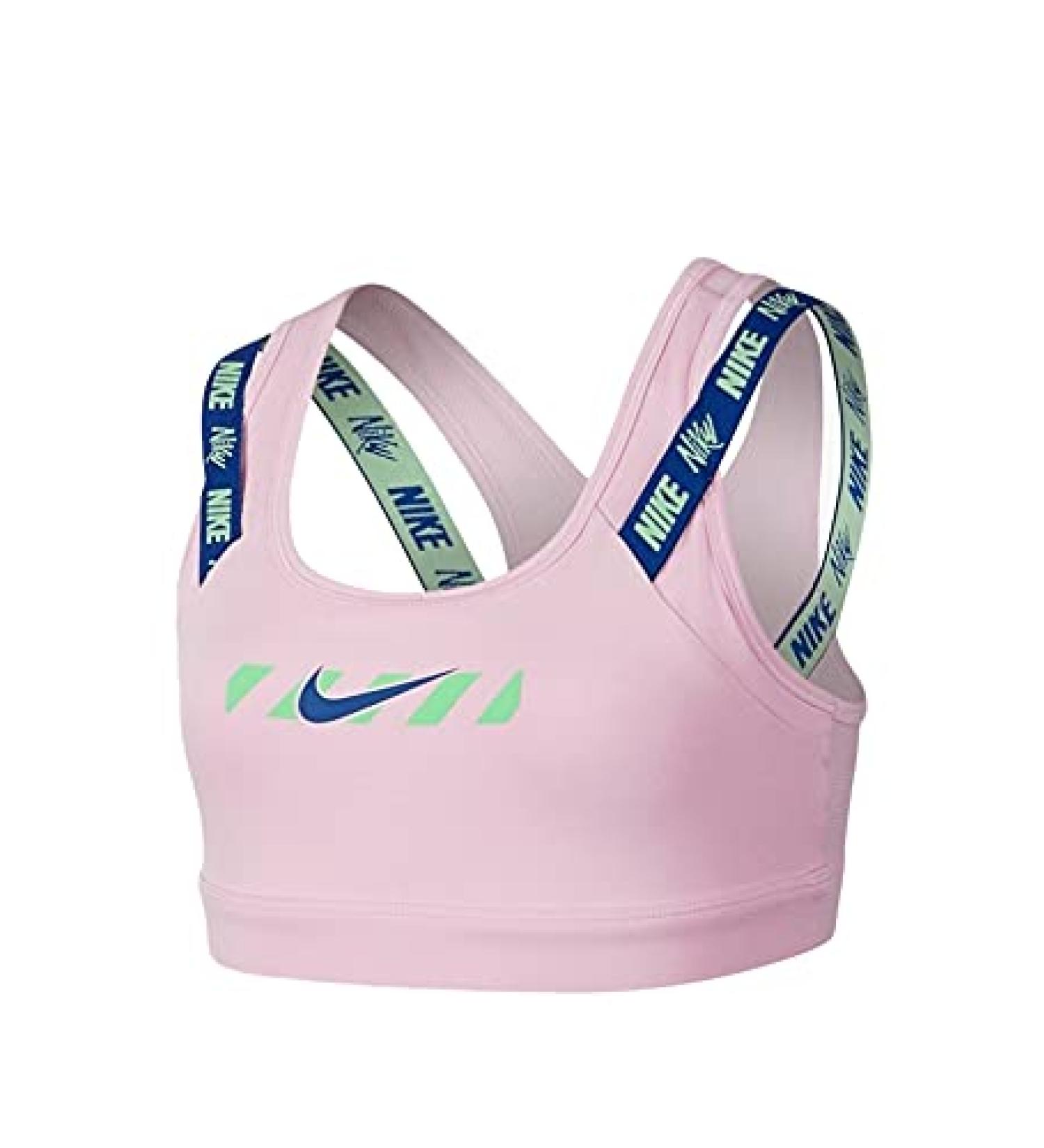 Nike Big Girl's Athletic Double-Strap Pro Classic Sports Bra - Pink - Size L - Buy Online on GoSupps.com