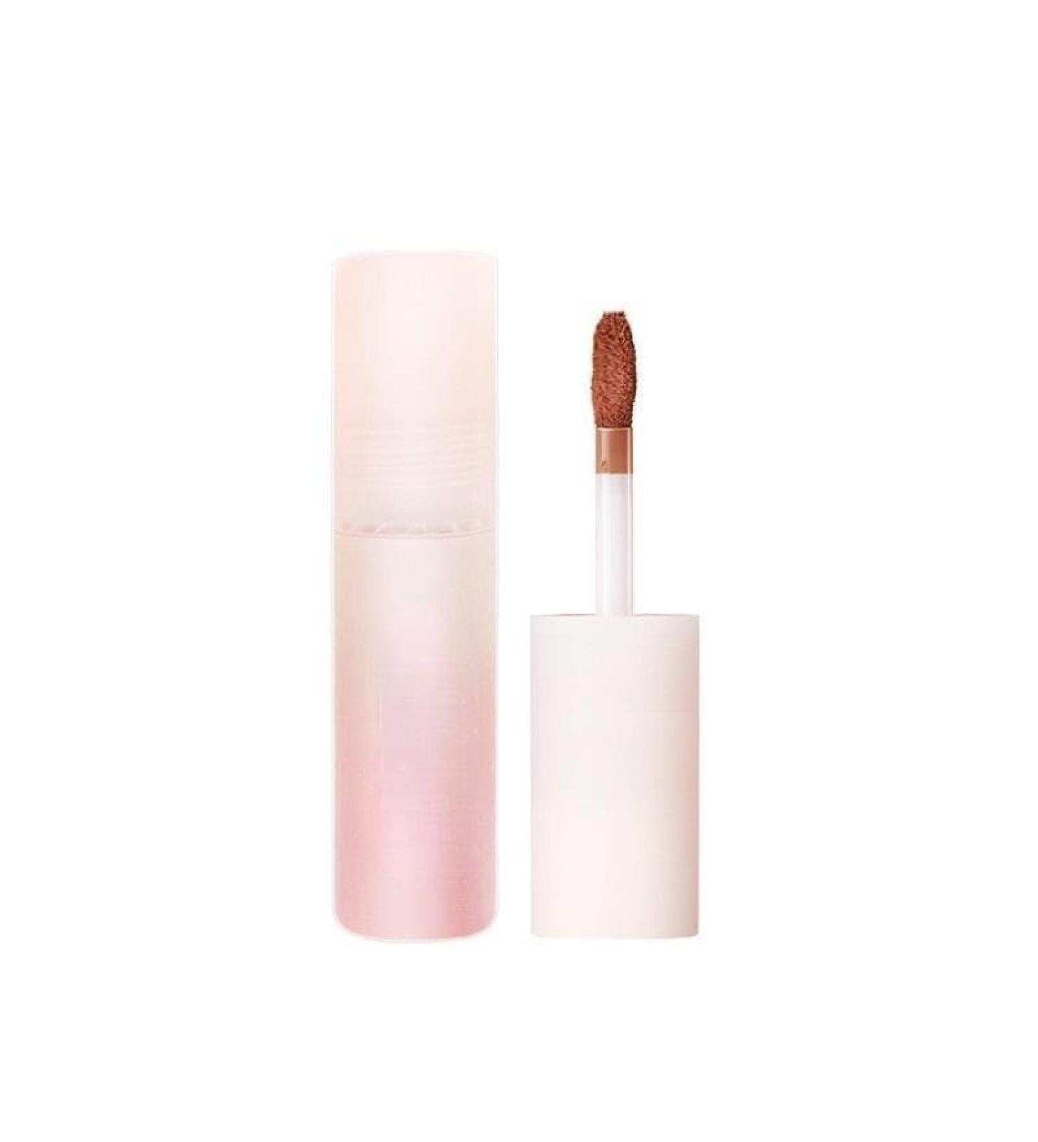 BADALO Velvet Mist Water Mist Lip Mud Soft Silky Matte Matte Vegan White NonStick Lip Gloss Lip Glaze Lipstick Color 2 Gray Peach Milk Coffee