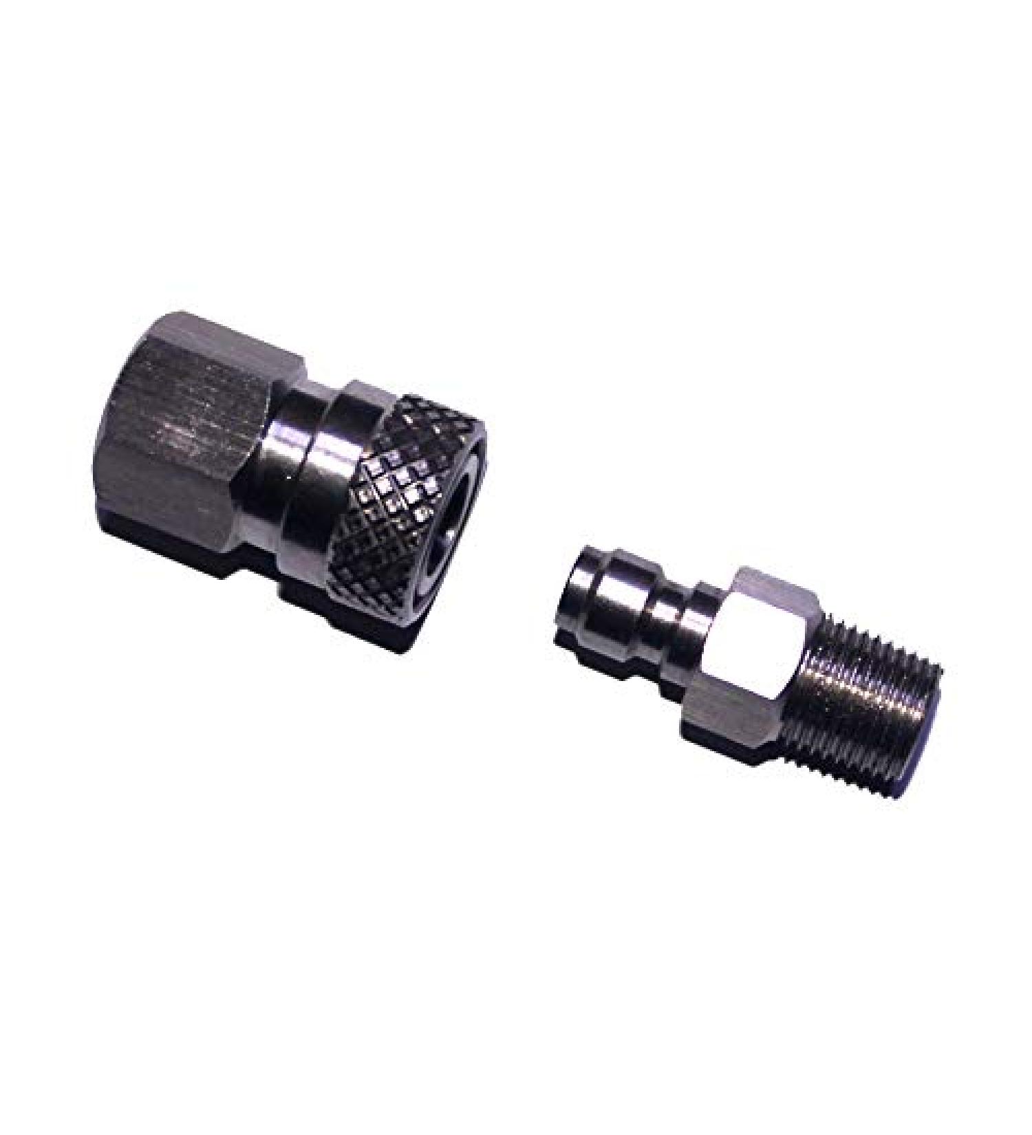 Outdoor Guy Paintball Quick Disconnect Set - Stainless-Steel Male & Female Q/D (1 PCS) - Buy Online on GoSupps.com