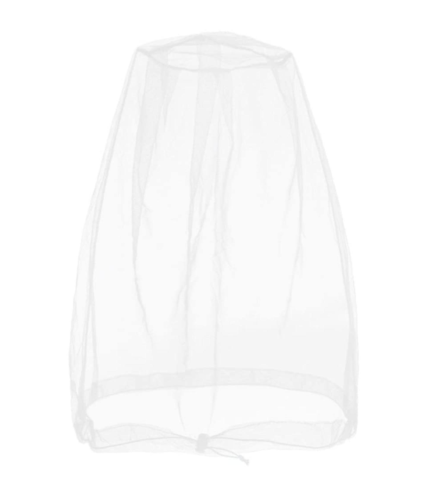 Cinvo Bug Net Face Netting Head Mesh Hat for Outdoor Activities - White - Free Stock Pouch - Protects Against Bugs, Gnats, and Midges - Buy Online on GoSupps.com