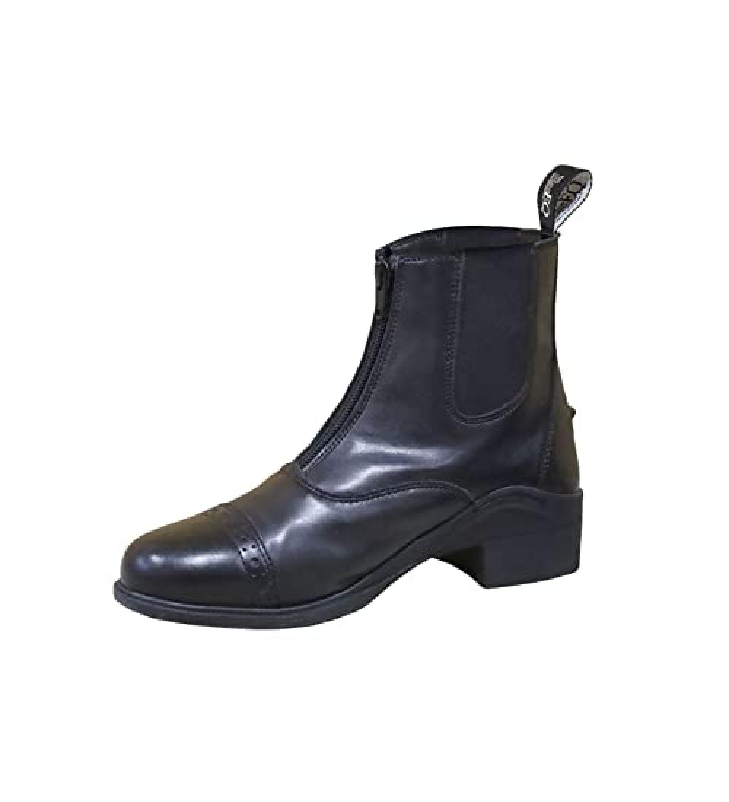 BasEQ Alexis Children's Zip-Up Black Equestrian Riding Boots - Size 2 Little Kid - Buy Online on GoSupps.com