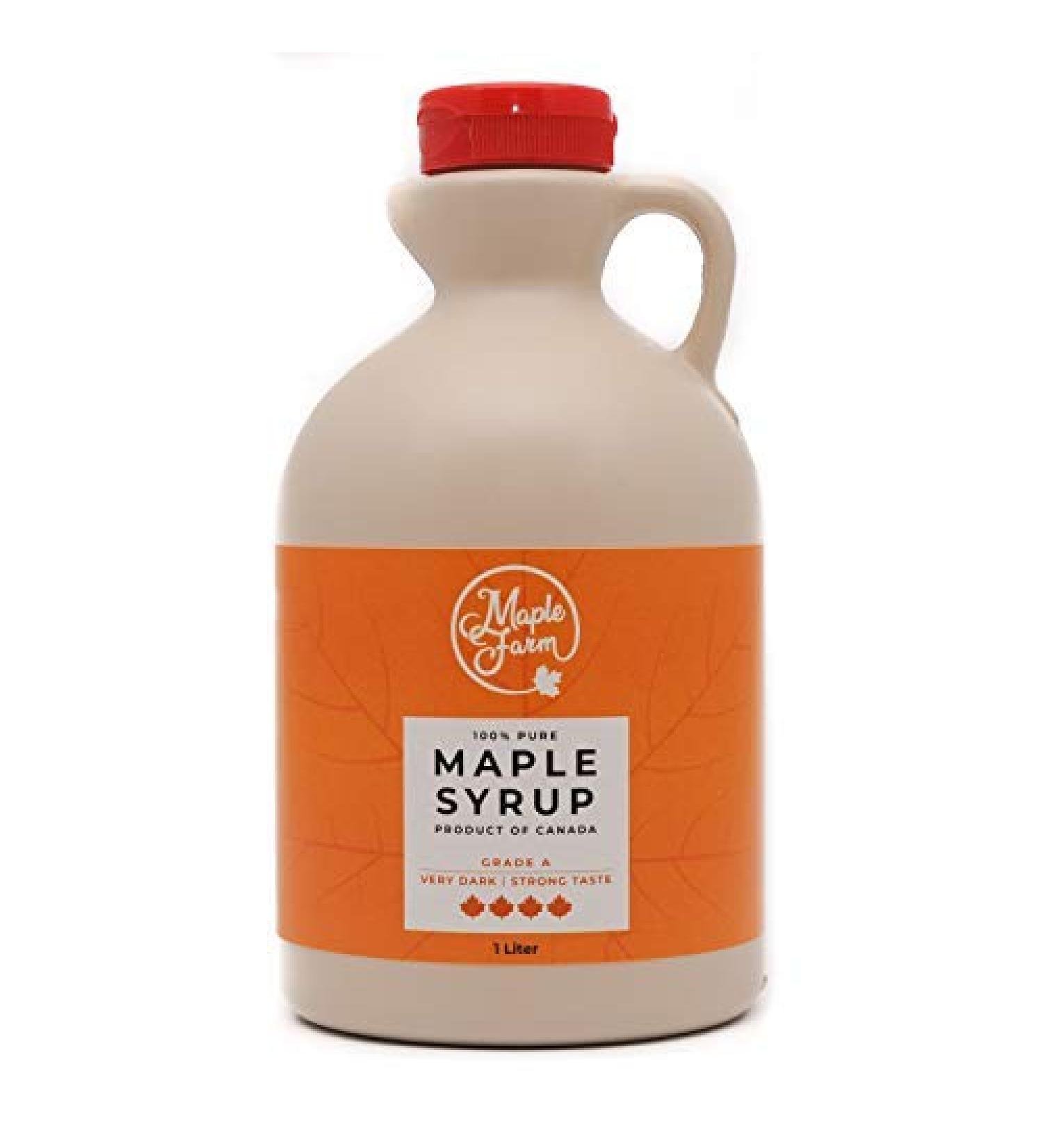 Pur Sirop d' rable Grade A (Very dark Strong taste) - 1 litre (1 32 Kg) - Original maple syrup - Pur Sirop d'erable 1.32 kg (Lot de 1) - Buy Online on GoSupps.com