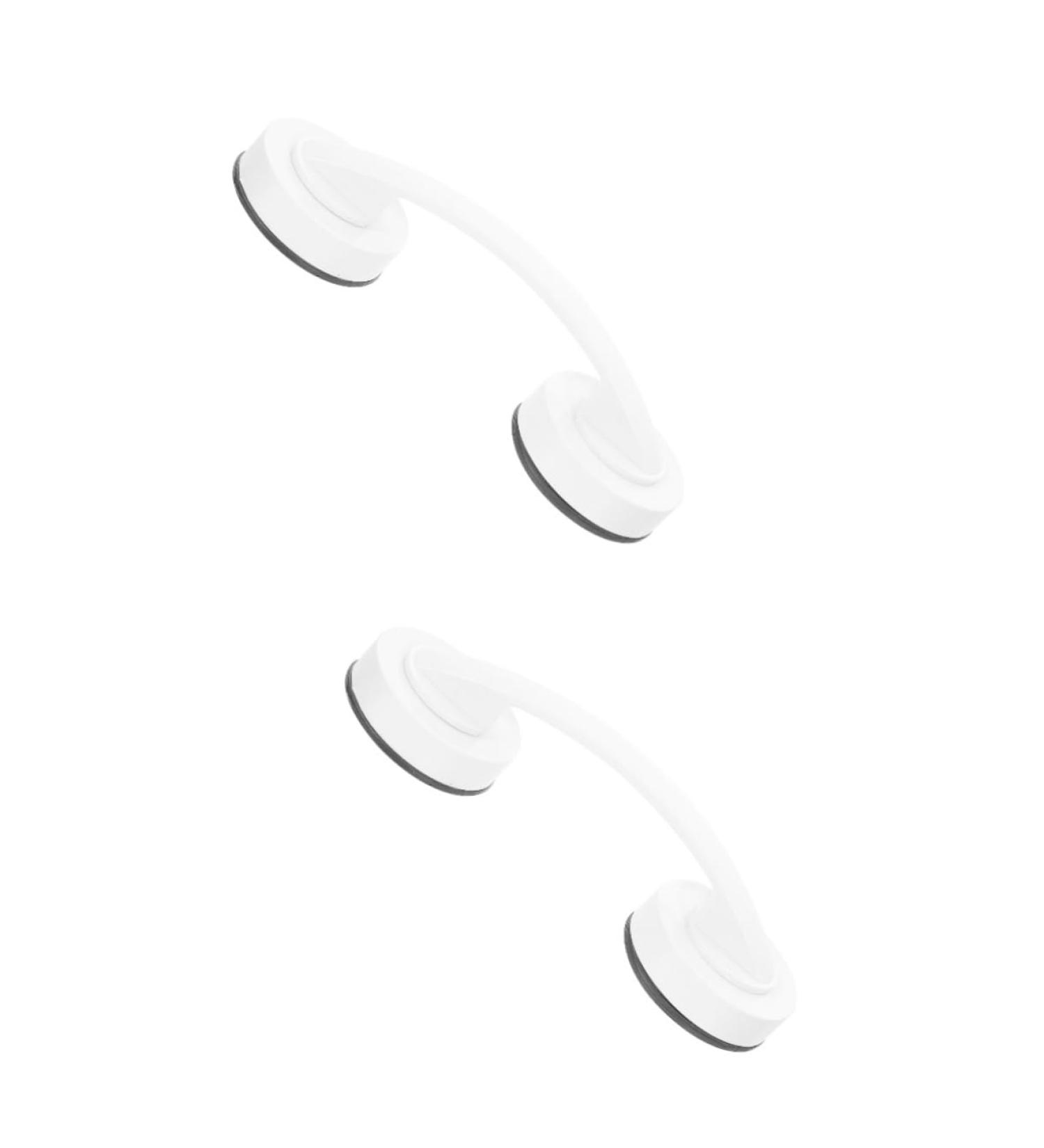 Healeved 2pcs bathroom handrail suction grab bar cabinet handle suction hand Door Knob toilet elder door pull 19.5x6.5x4.5cmx2pcs Whitex2pcs - Buy Online on GoSupps.com