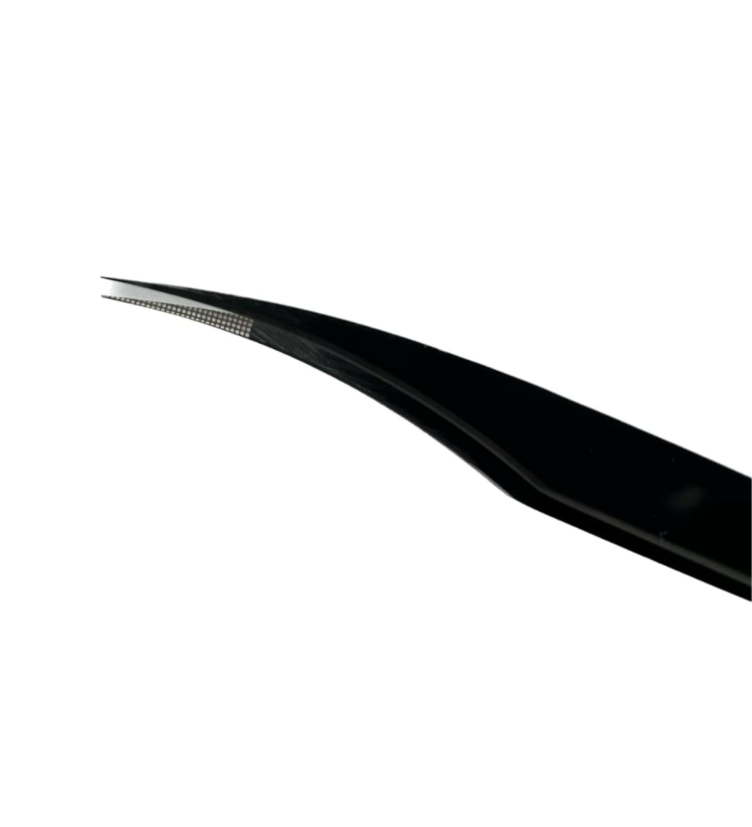 Lavi Lashes Fiber Tip Eyelash Tweezers Professional Stainless Steel Tweezers Lash Extension Isolation Volume Classic Curved Straight Tweezer with Measurements - Black (45 Degree Angle) (Isolation) - Buy Online on GoSupps.com