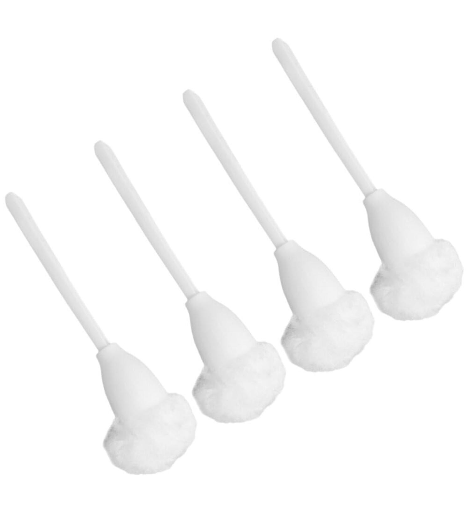 Amosfun 4 pieces toilet brush toilet brush toilet mop toilet bowl cleaning brush Urinal brush toilet tubs Klumpenwischer White Fell Nylon fiber cleaning ball