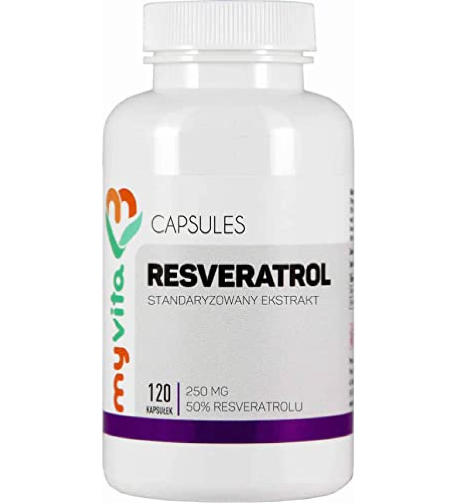 Resveratrol standardized resveratrol extract 250 mg 120 capsules MyVita