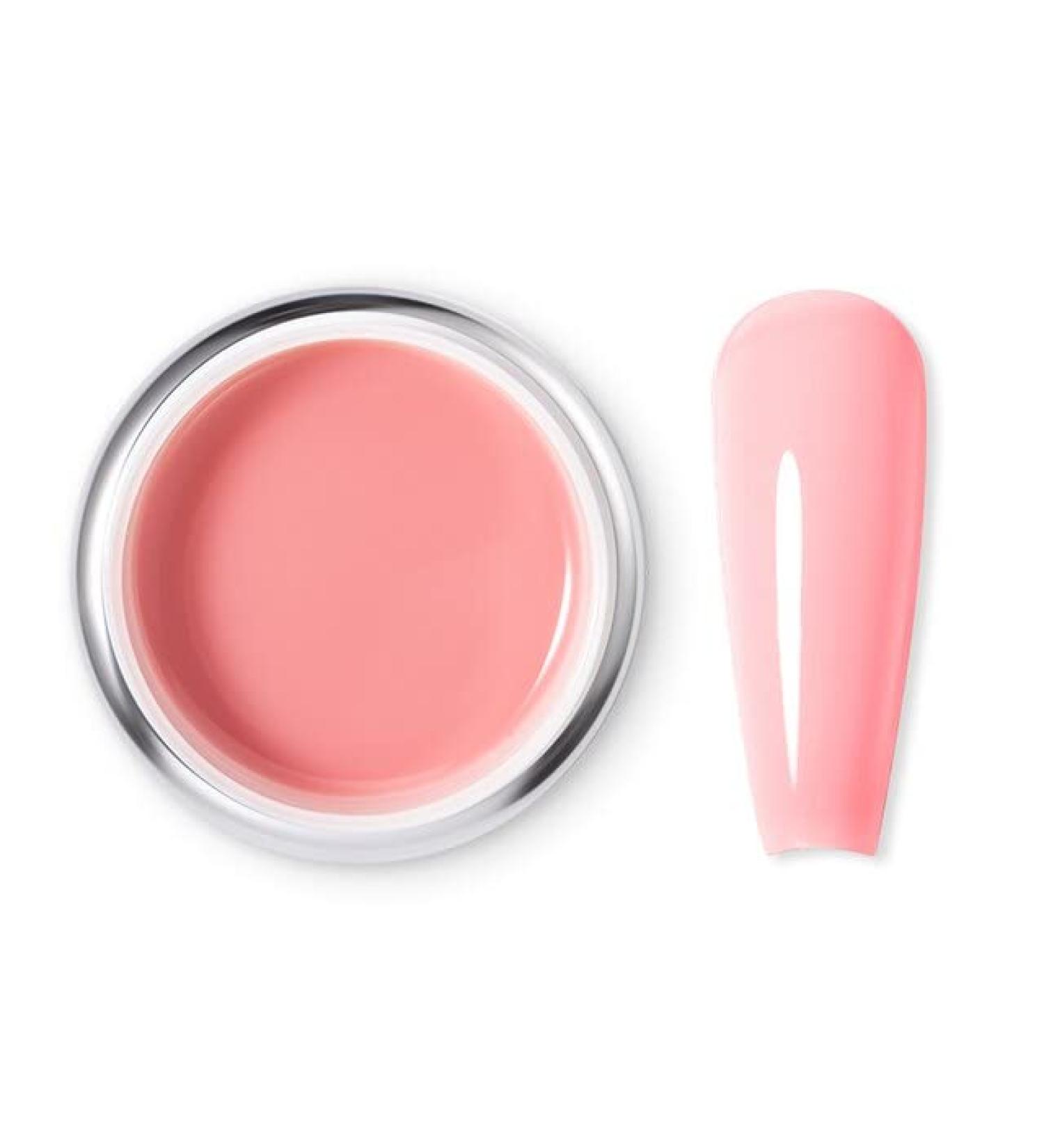 1pc Beautilux UV LED Hard Construction Nail Gel Soak Off Nails Pink UV Gel Polish Nail Art Builder Extension Gel 50g - (Color: 008 Style A) 008 / Style a - Buy Online on GoSupps.com