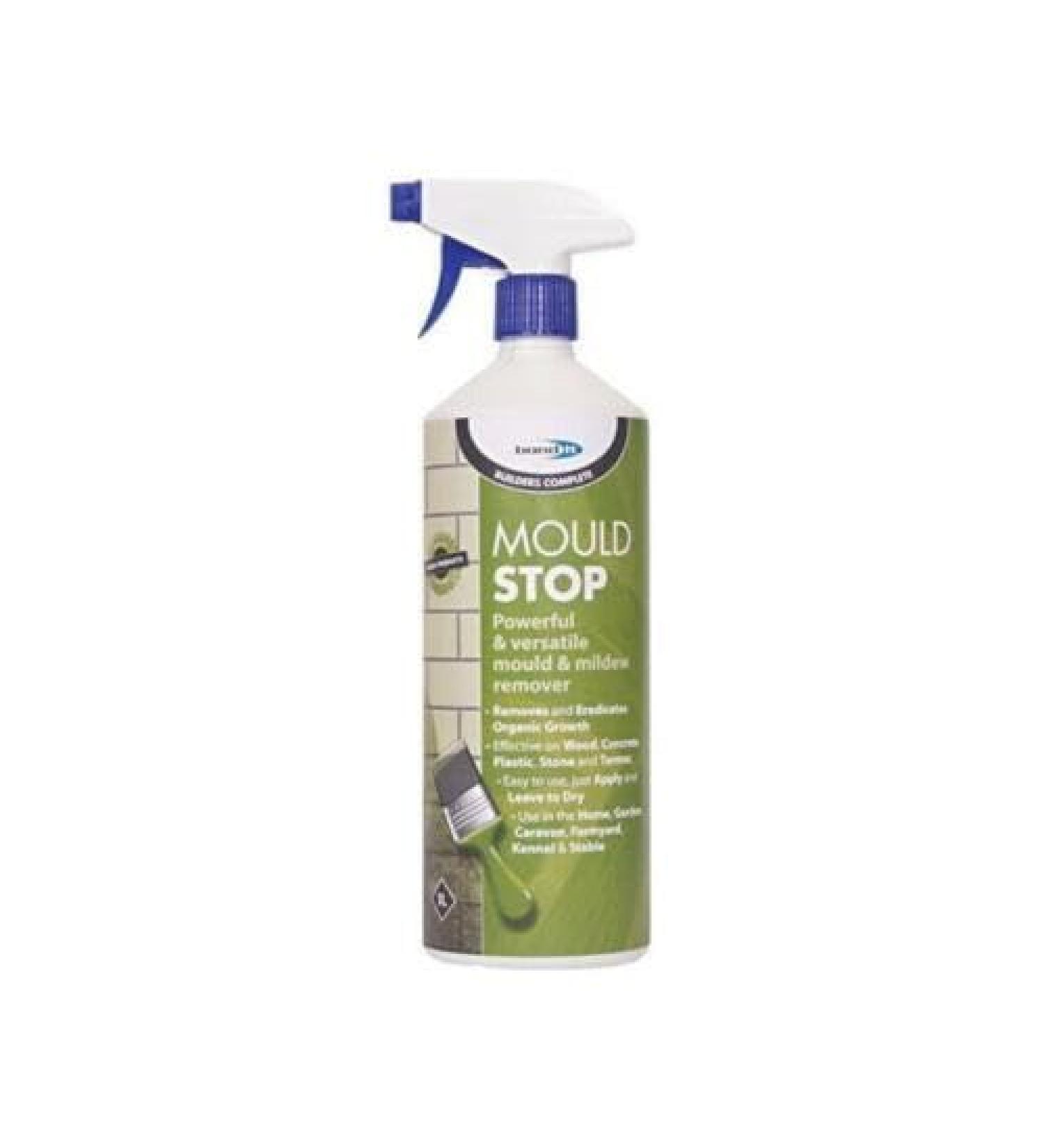 Bond It Mould Stop Clear 1L Mildew Kitchen Bathroom Lichen Cleaner Remover Spray Clear liquid Waterbased Non flammable - Buy Online on GoSupps.com