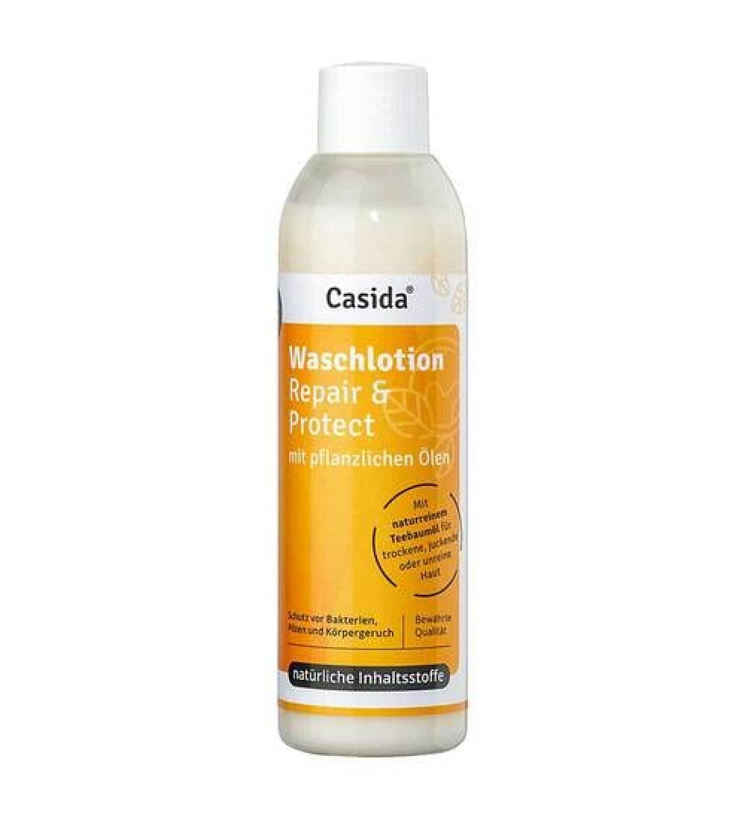 Waschlotion Repair & Protect for body and feet - natural protection against drying out and cracked skin - with vegetable oils - anti -bacterial - 200 ml