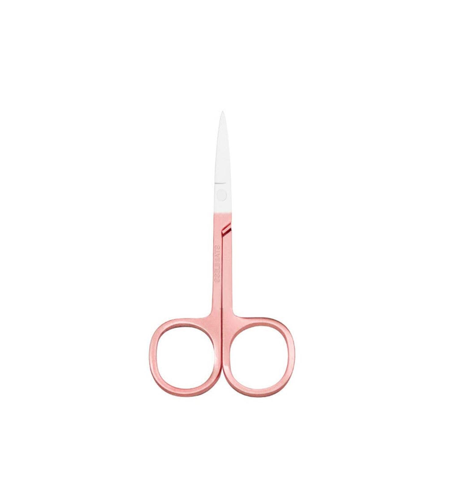 IOIUSKKU Nail Cuticle Nippers Stainless Steel Scissors Eyebrow Trimmer Trimming Tool Spray Paint Rosegold - Buy Online on GoSupps.com
