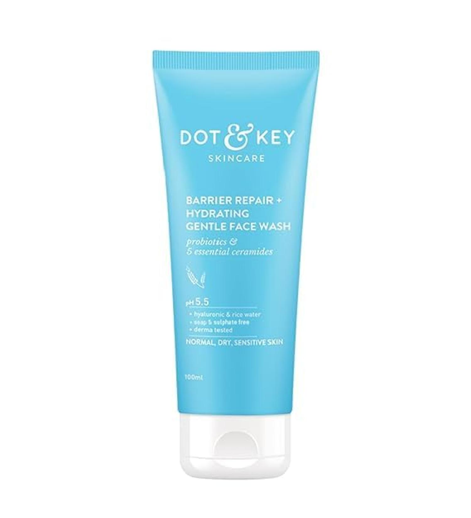 Hydrating Probiotic & Ceramide Face Wash for Dry Normal & Sensitive Skin | Gentle Cleanser | 100ml - Unisex - Buy Online on GoSupps.com