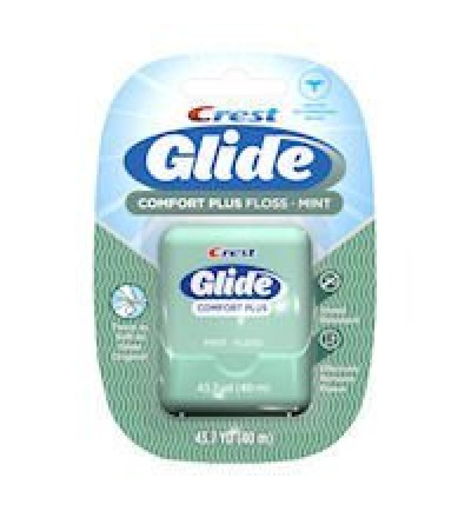 Oral B Glide Comfort Plus Dental Floss Mint 43.7 Yd
