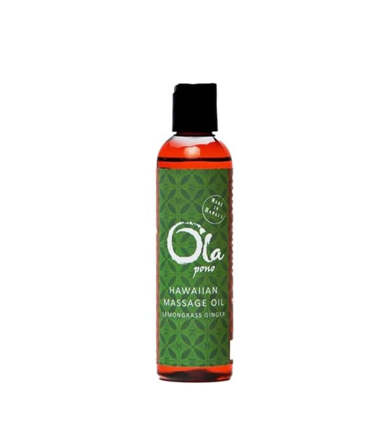 Ola Tropical Apothecary Lemongrass Ginger Massage Oil - 4 fl oz 4 Fl Oz (Pack of 1) - Buy Online on GoSupps.com