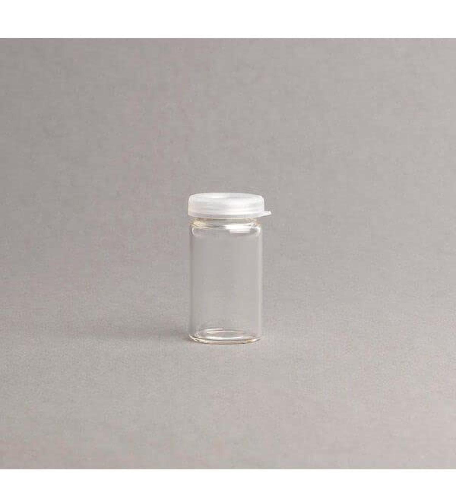 Tablet jars with snap-on lids clear 5-6ml 12 pieces